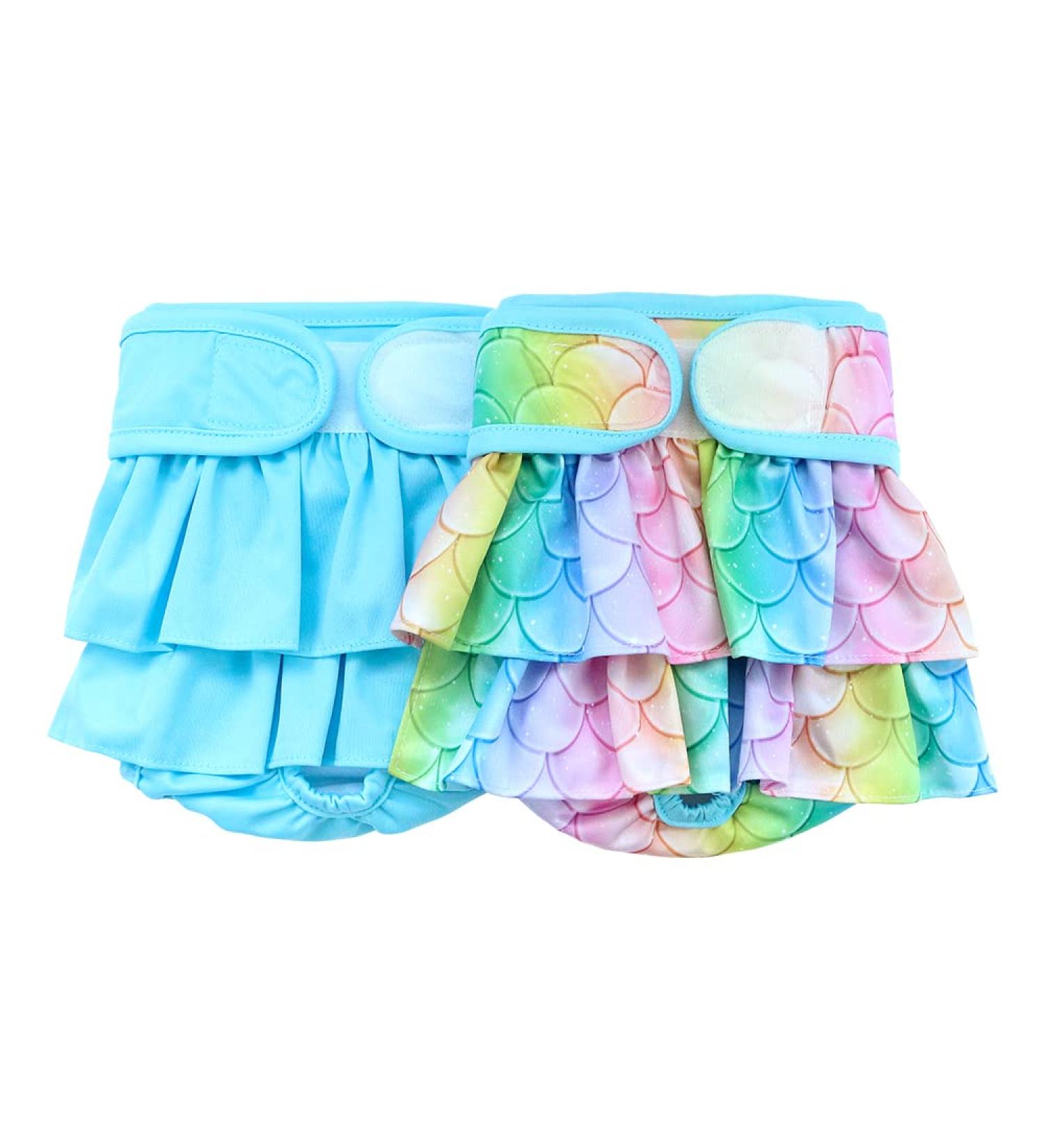 Hisprout Reusable Skirt Diaper for Female Dogs - Washable Durable Puppy Diapers (XS Mermaid) - Buy Online on GoSupps.com