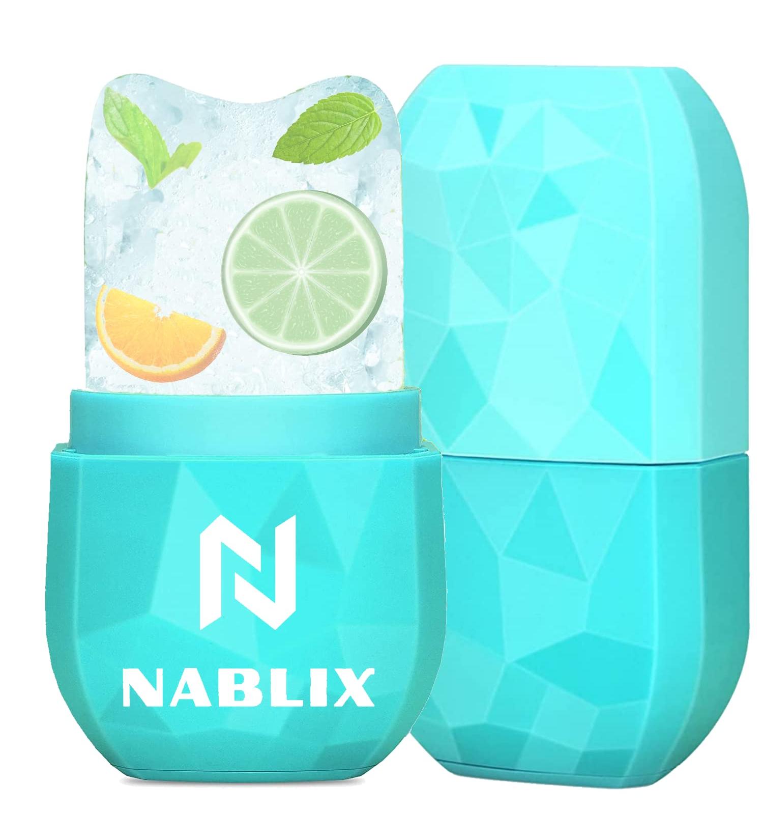 NABLIX Reusable Ice Roller for Face & Eyes - Enhance Skin Brightness and Glow | Alluring Beauty Tool for Women | Sea Green - Travel-Friendly Gift for Radiant Complexion - Buy Online on GoSupps.com