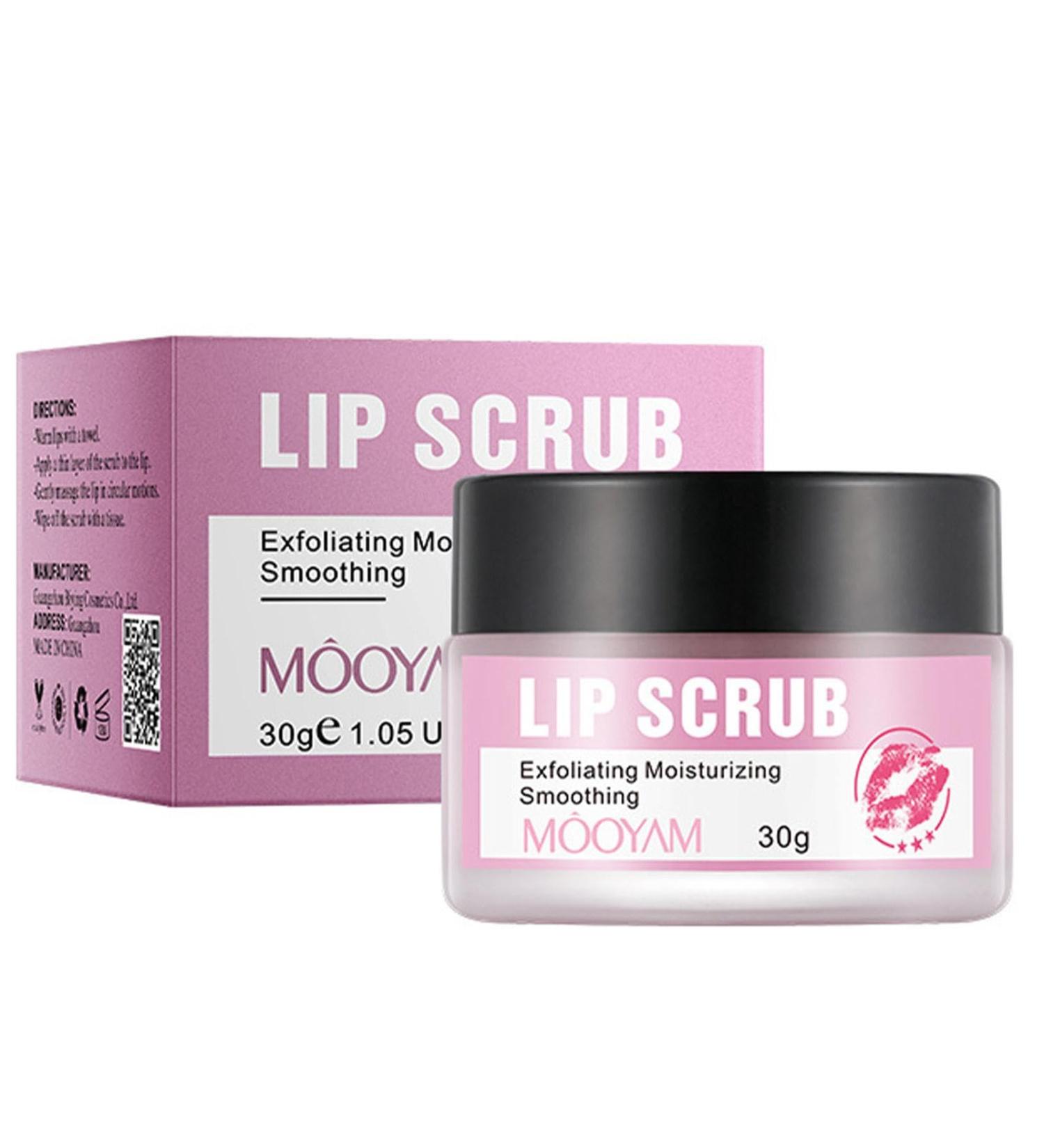 Lip Scrub for Dark Lips Moisturizer for Dry Lips | Sugar Lip Scrub Gentle Natural Lip Treatment Dry Lip Scrub & Lip Exfoliator - Buy Online on GoSupps.com