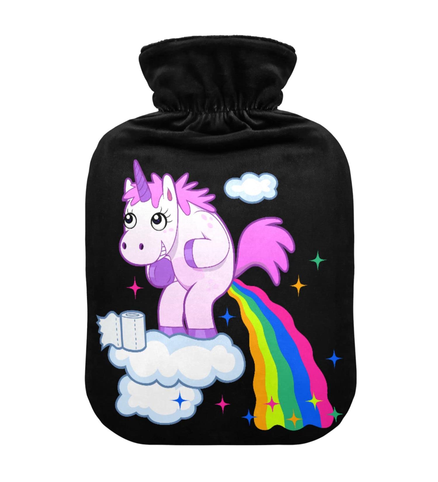 Unicorn Heat Bottle 1L - Durable Warm-Up Bag for Pain Relief | Hand Feet Shoulder & Neck Therapy - Buy Online on GoSupps.com