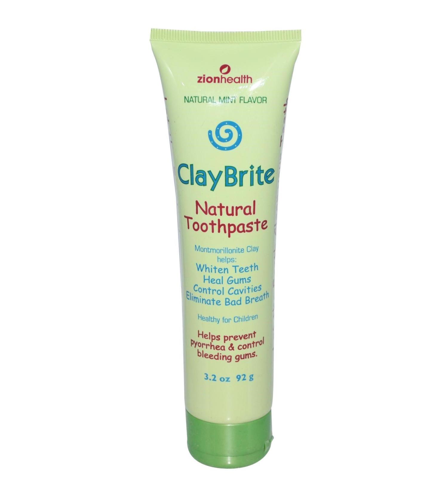 Tpste Claybrite Natural by Zion Health - 4 Oz 2 Pack