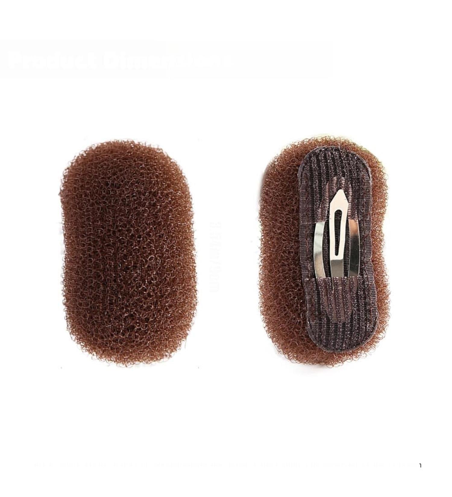 2Pcs Charming Bump It Up Volume Inserts Bump It Up Hair Pads Hair Styling Accessories Do Beehive Hair Base Styling Clip Accessories for Women Lady Girl (Coffee) - Buy Online on GoSupps.com