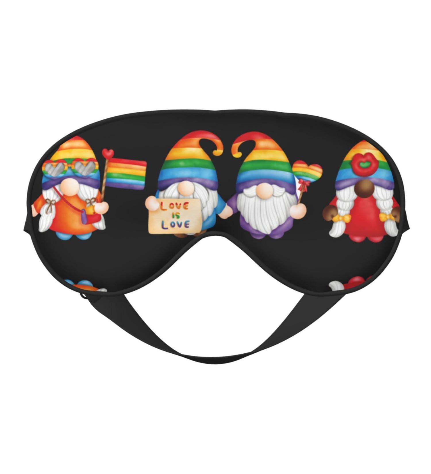 LGBT Gnome Sleep Mask | Adjustable Double-Sided Eye Mask | Soft Sleeping Eye Covers for Perfect Shading & Reduced Eye Edema - International Shipping Available - Buy Online on GoSupps.com