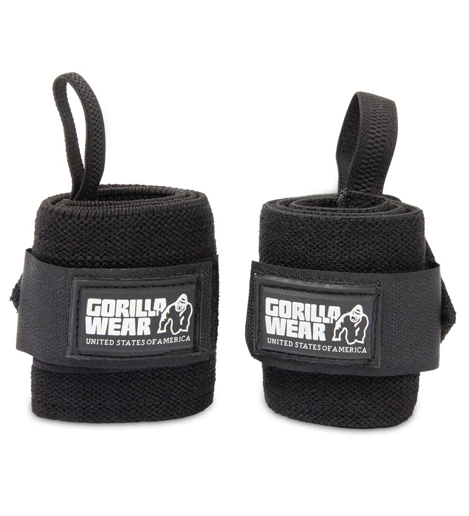 Gorilla Wear Wrist Wraps Basic - Black | Essential Bodybuilding & Fitness Accessory for Optimal Support - Buy Online on GoSupps.com