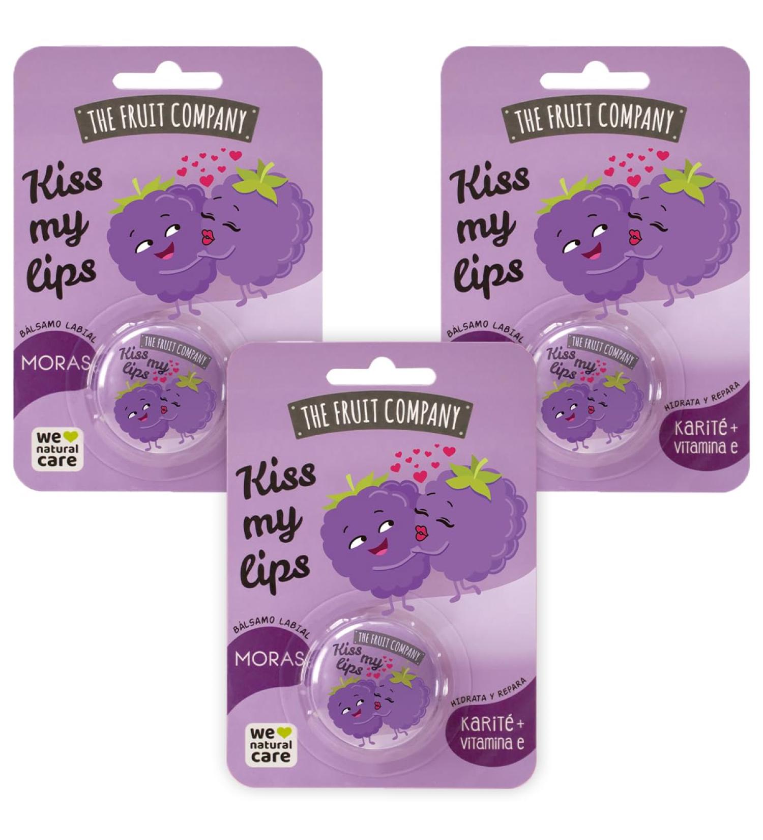 The Fruit Company Moras Lip Balm 3 Pack Moisturizes and repairs with butter and shea Vitamin E Mineral oil free - Buy Online on GoSupps.com