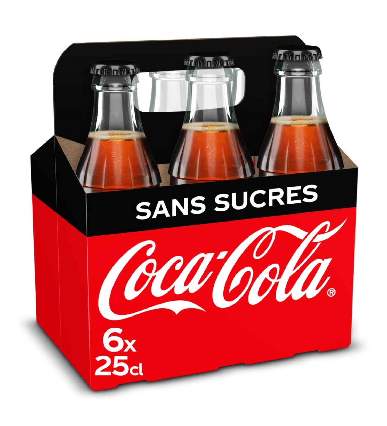 Coca - Cola Zero Sugar 6 X 250ml Cola 250 ml