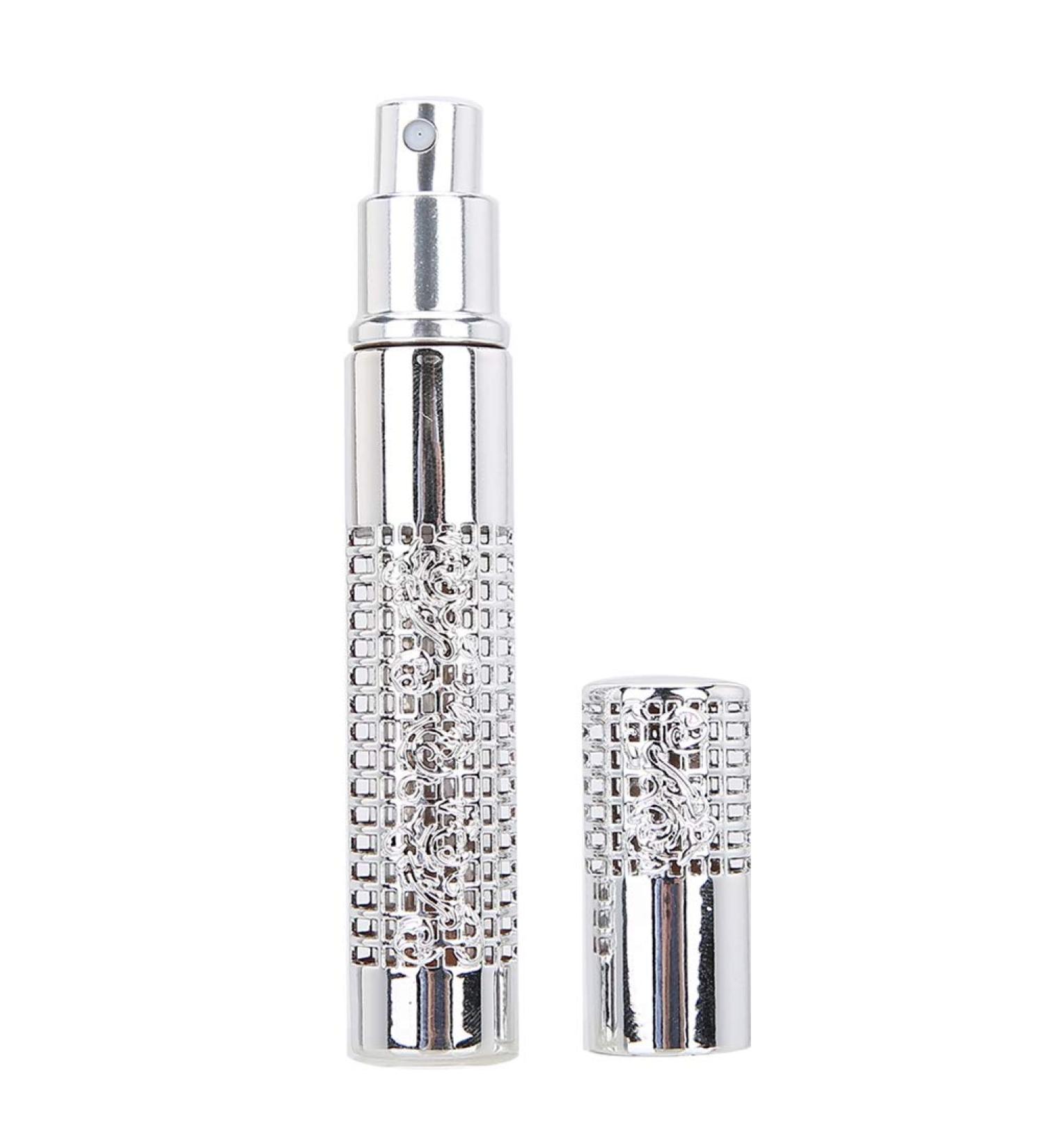 Verdant Touch Perfume Bottle 5ml Empty Perfume Spray Bottle Refillable Essential Oil Travel Atomizer Silver Metal Perfume Dispenser - Buy Online on GoSupps.com