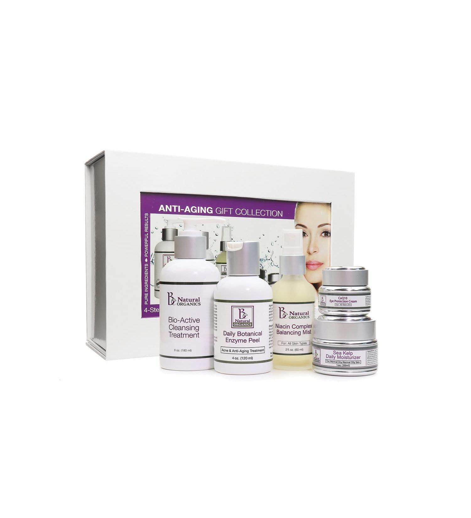 Be Natural Organics Anti-Aging Gift Collection (5-Piece Skin Care Collection)