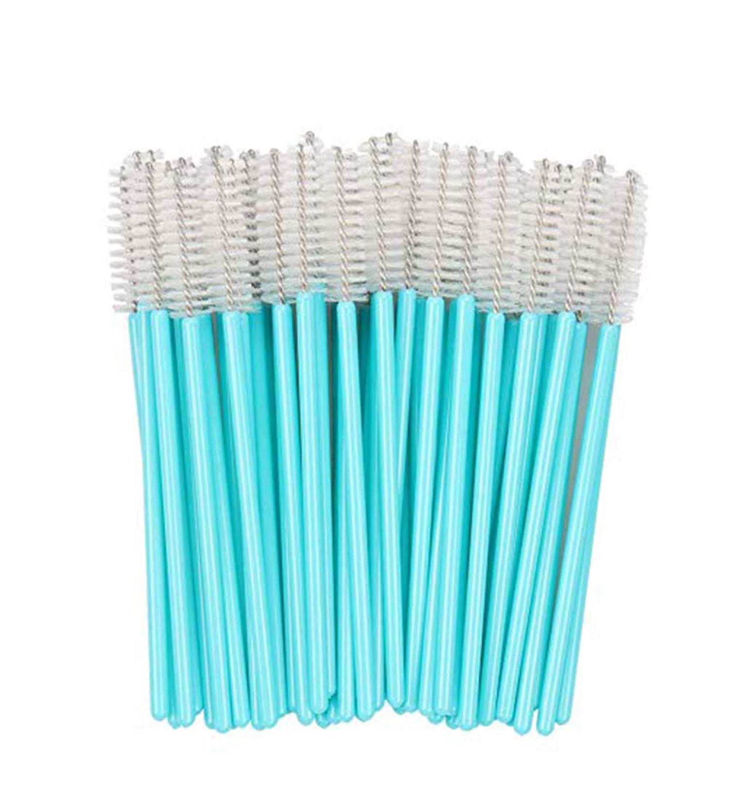 guohanfsh 50Pcs Makeup Brushes Disposable Eyelash Eyebrow Brush Mascara Wands Grafting Eye Lashes Applicator Blue White Blue White - Buy Online on GoSupps.com