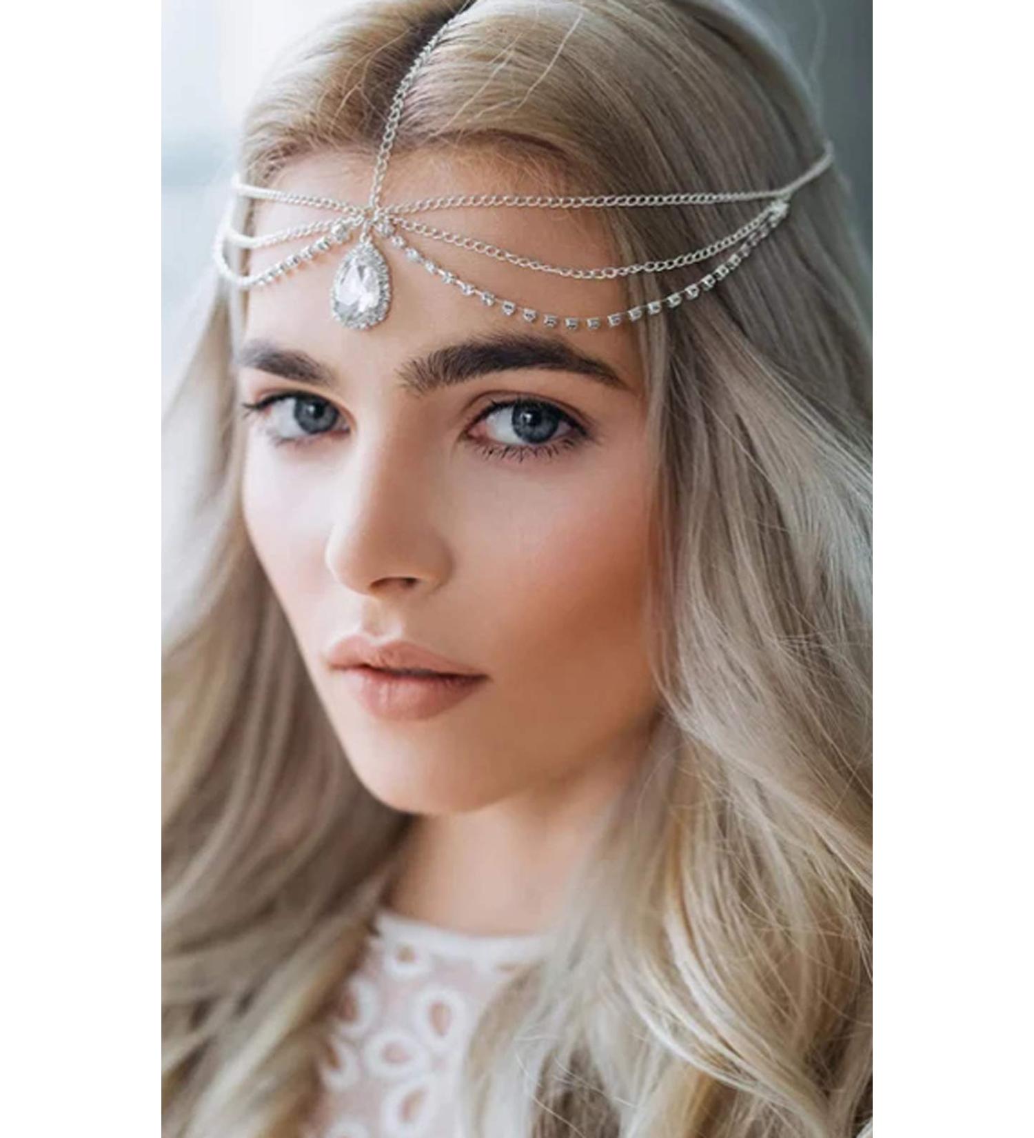 Denifery Makeup Hair Accessories | Fashionable Hair Chains & Jewelry for Birthdays Weddings & Festive Occasions - Buy Online on GoSupps.com