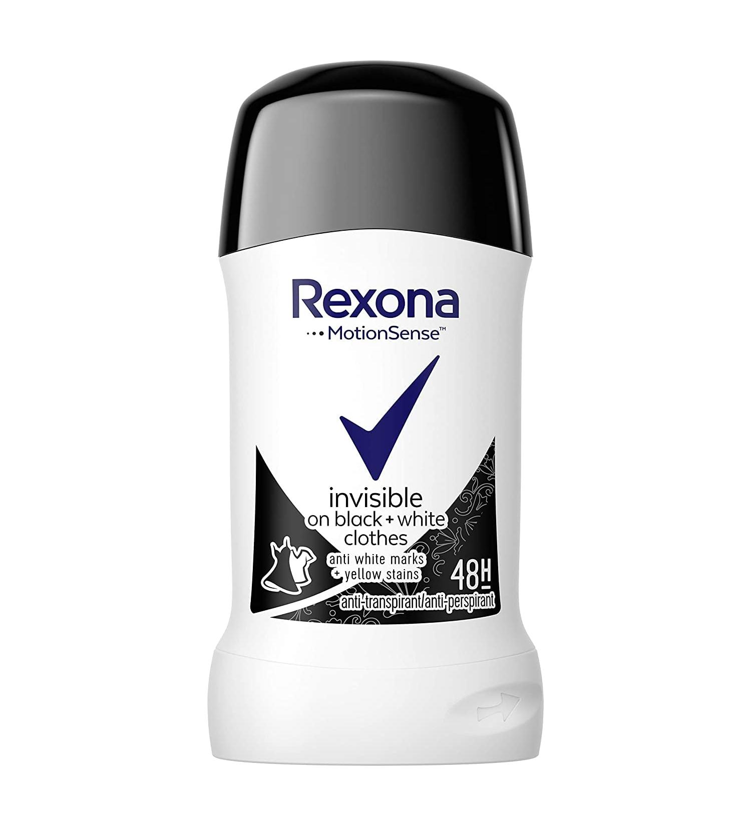 Buy REXONA Women MotionSense Invisible Black + White 48h Anti-Perspirant Solid Stick - 40ml | International Shipping Available - Buy Online on GoSupps.com