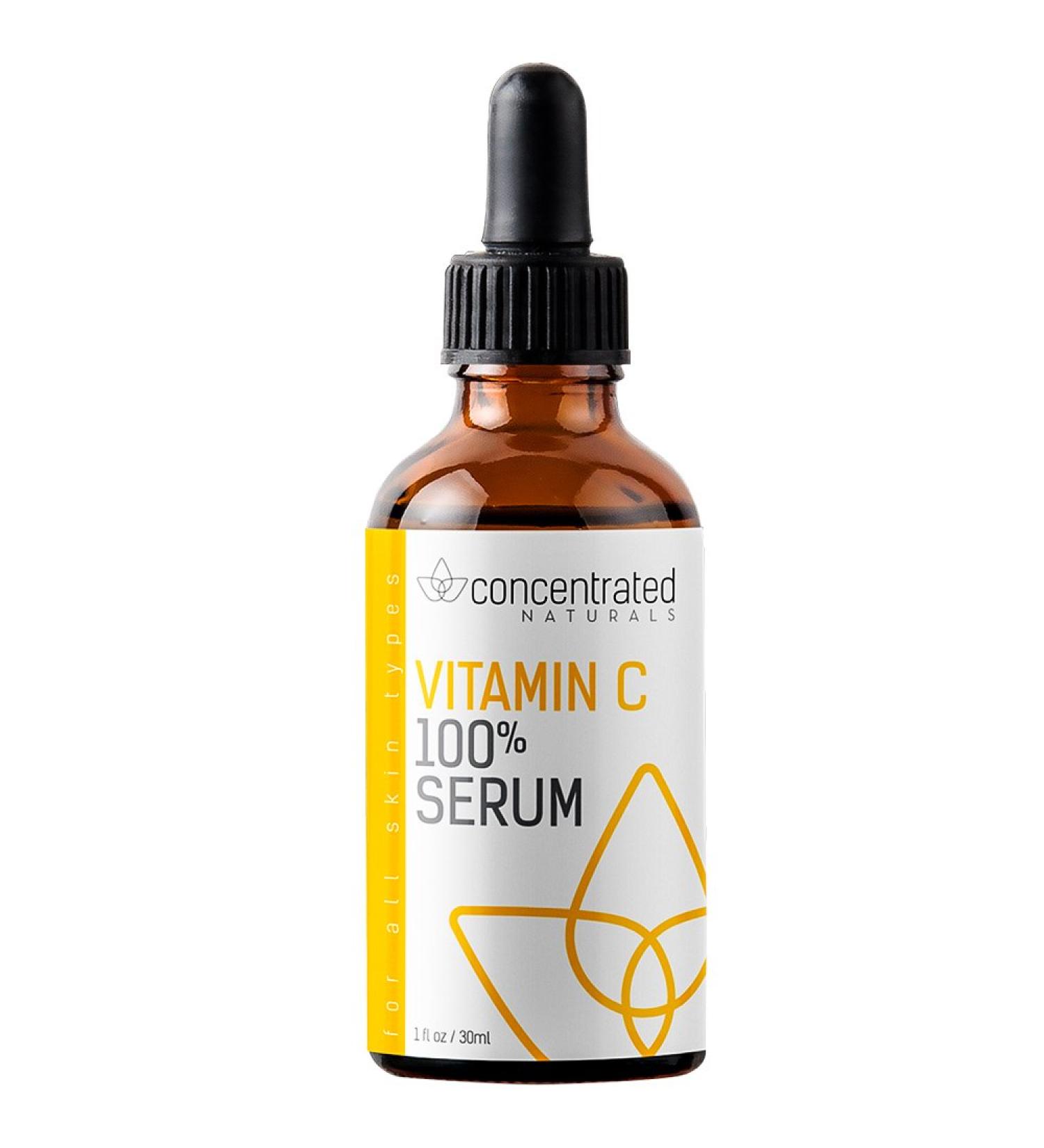 Professional Grade Vitamin C Serum for Face - High Concentration Formula for Wrinkle Smoothing, Brightening, and Youthful Skin Tone - 1oz - Buy Online on GoSupps.com