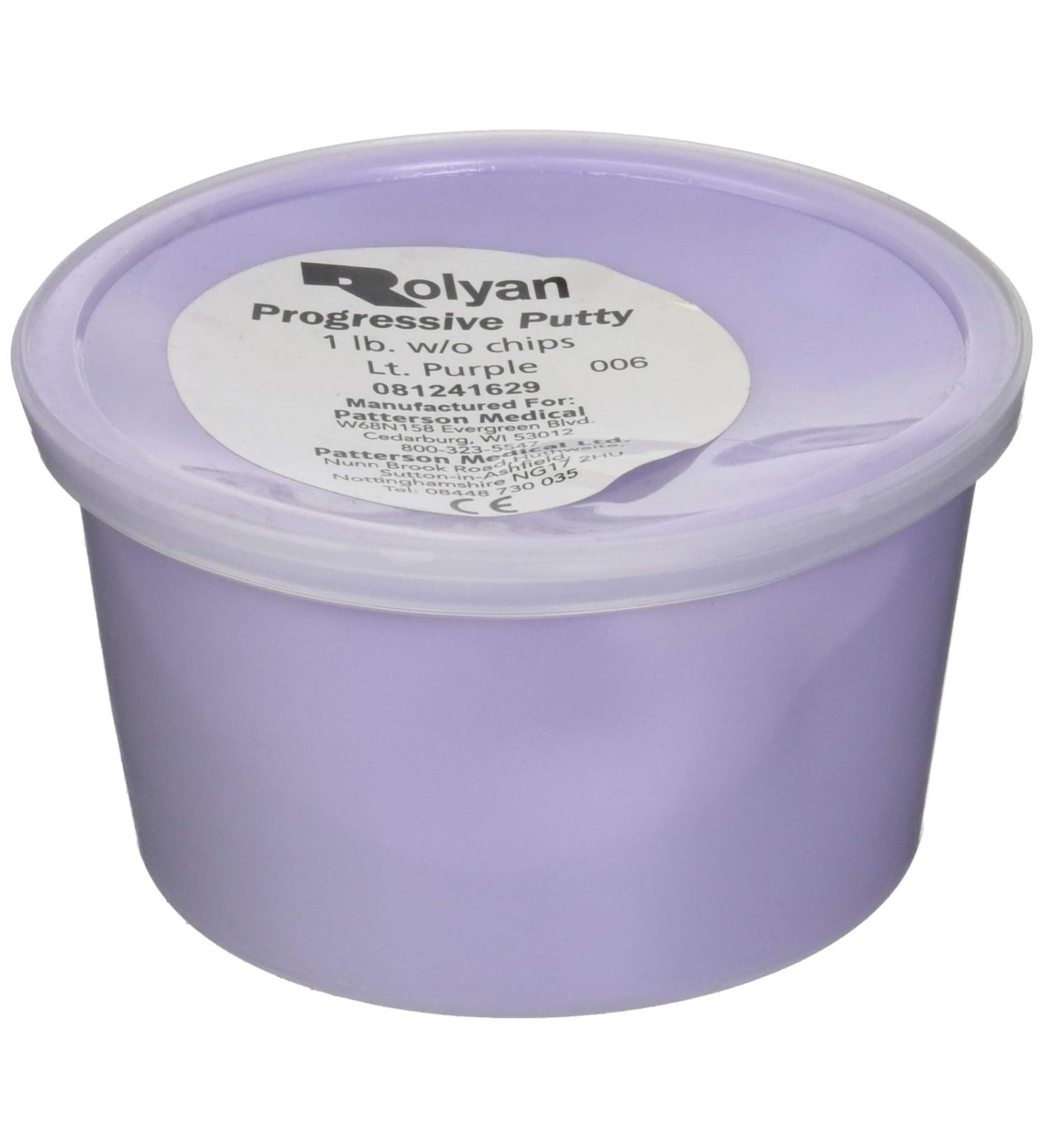 Sammons Preston Progressive Putty for Physical Therapeutic Hand Exercises Flexible Putty for Finger and Hand Recovery and Rehabilitation Occupational Therapy 1 Pound Without Progress Chips Without Progress Chips 1 lbs