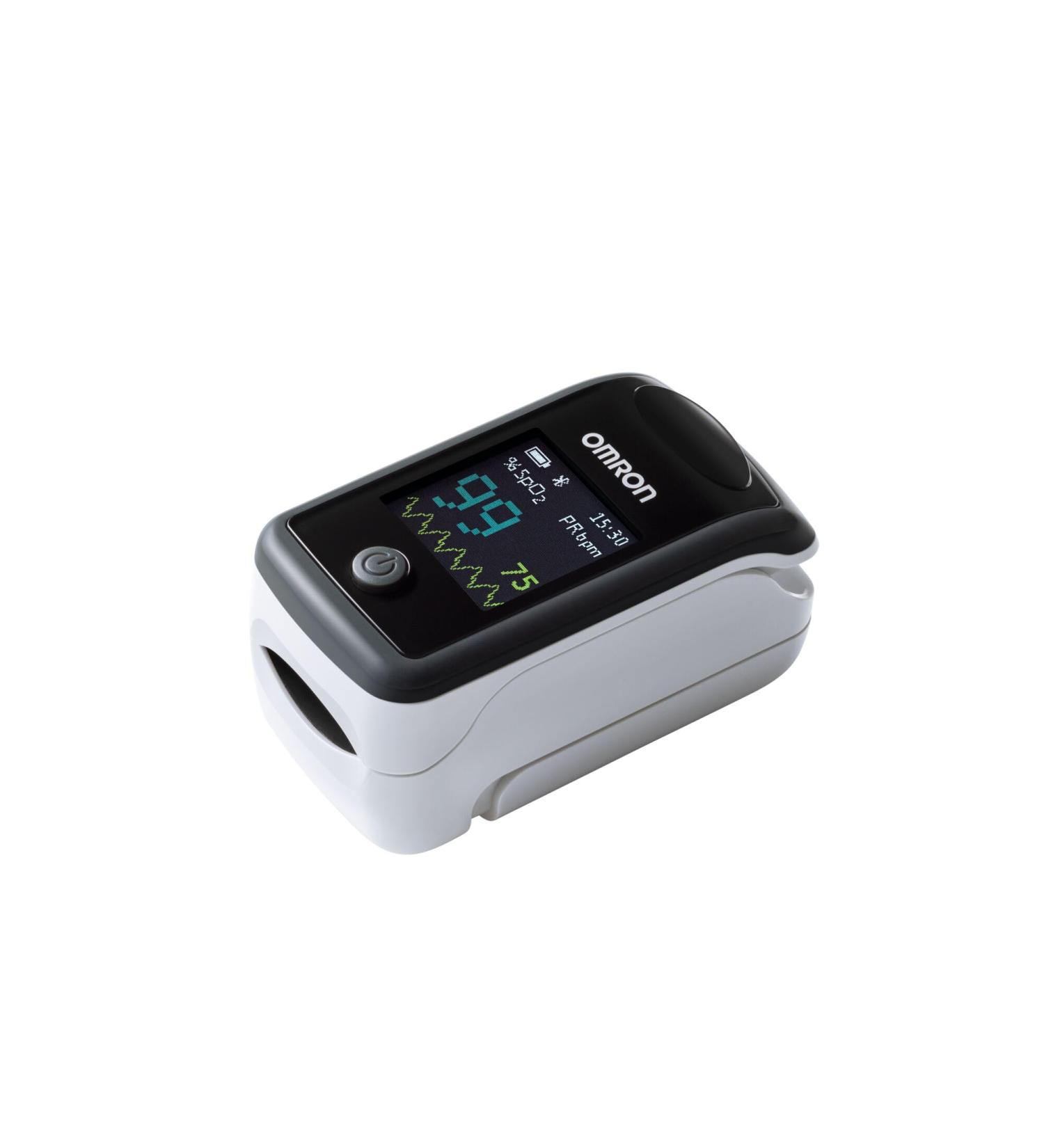 Omron P300 Intelli IT Fingertip Pulse Oximeter - Bluetooth Enabled, SpO2 Monitor for Blood Oxygen Saturation - Black - Buy Online on GoSupps.com
