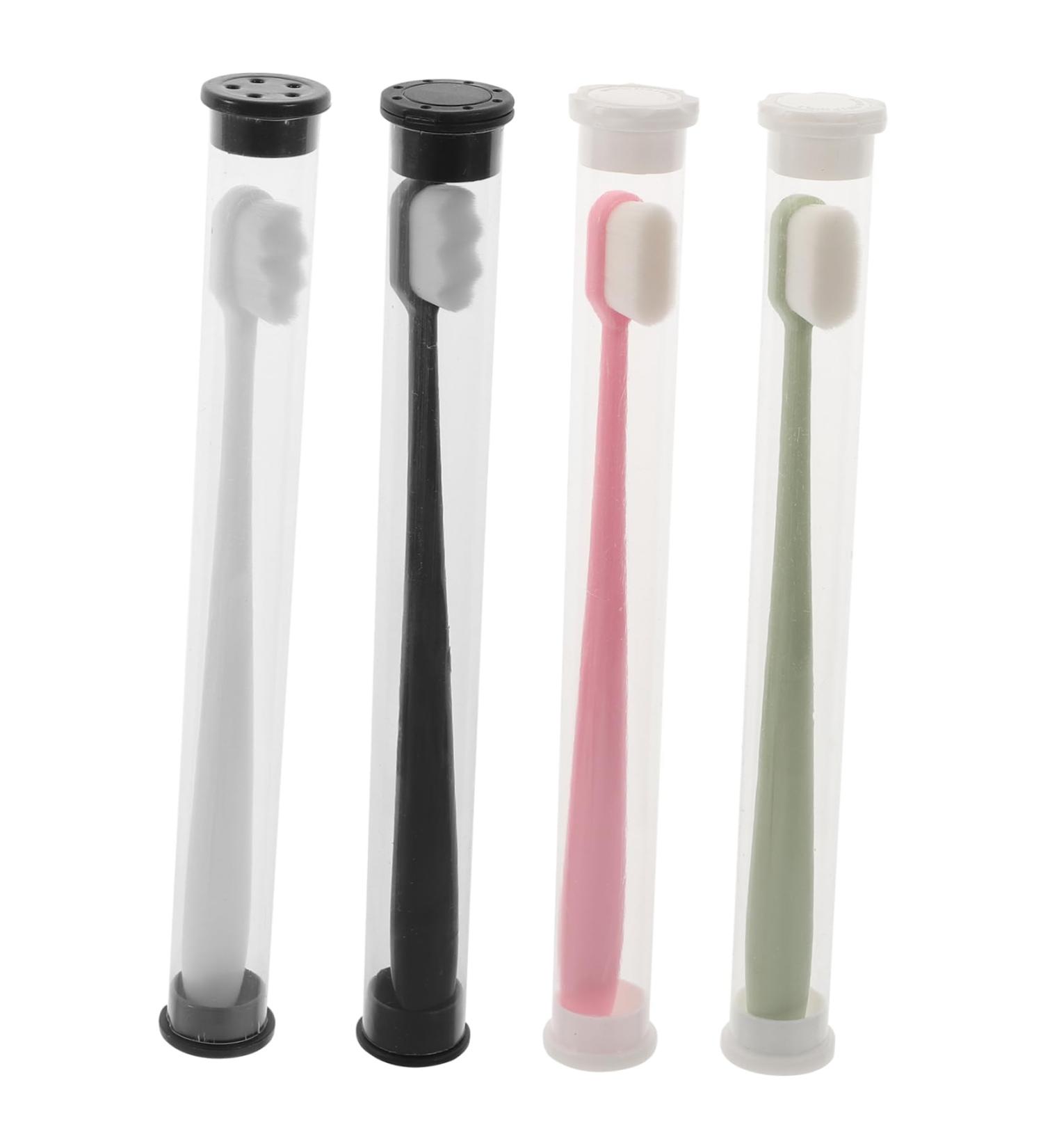 Buy Minkissy Soft Toothbrush Set - 4 Pieces for Kids & Adults | Aesthetic Durable & Lightweight Toothbrushes for Pregnant Women - International Shipping Available - Buy Online on GoSupps.com