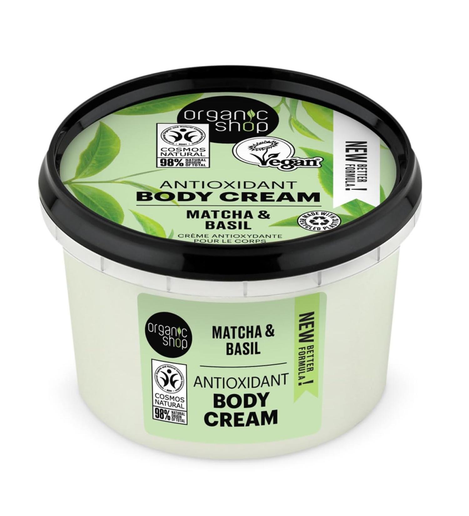 ORGANIC SHOP MATCHA ANTIOXIDANT BODY CREMA 250 ml