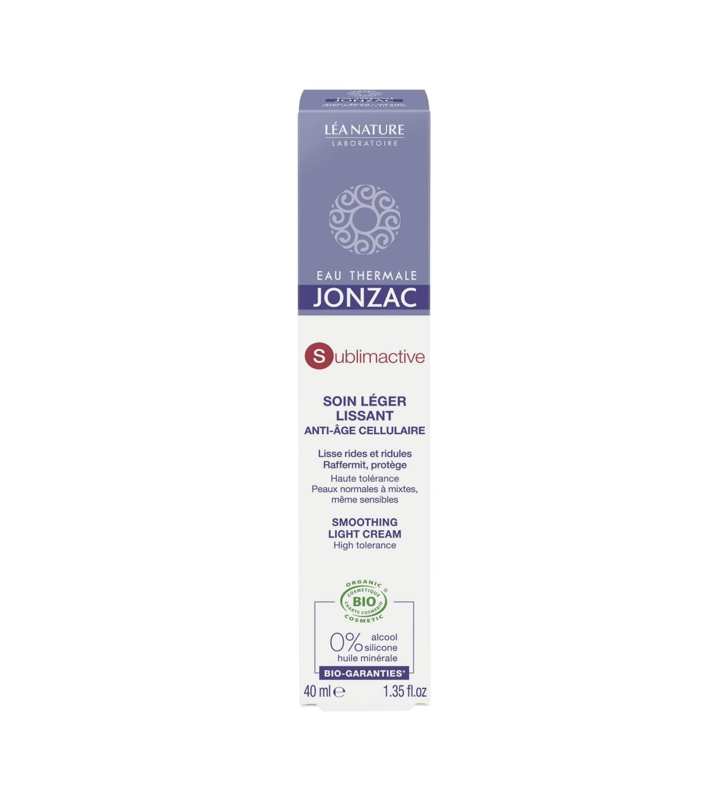 Eau Thermale Jonzac Organic Cosmetic Sublimactive Cellular Anti-Aging Light Cream 40 ml - Buy Online on GoSupps.com