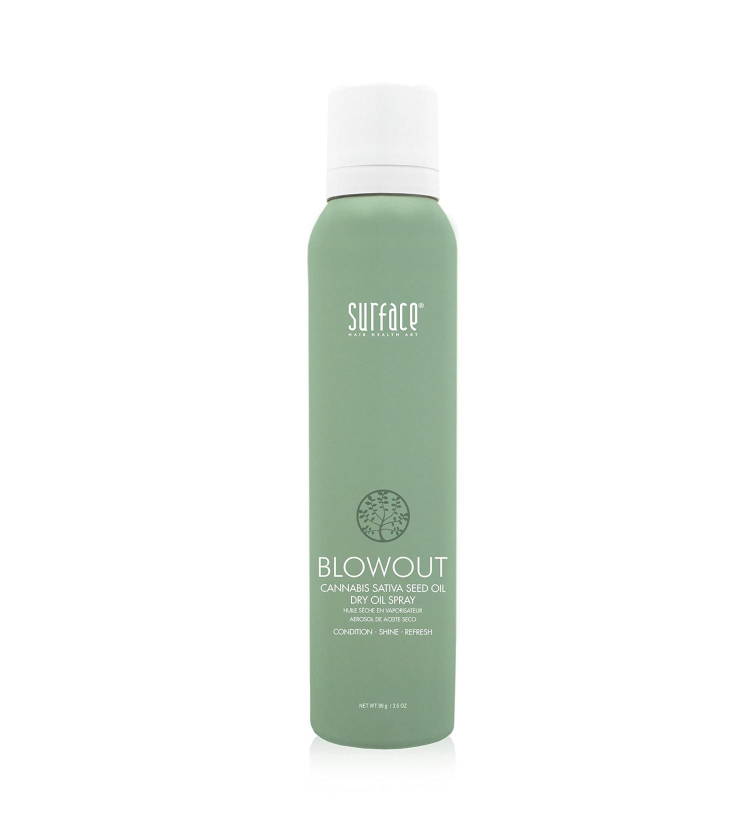Surface Hair Blowout Dry Oil Shine Spray for Women and Men 3.5 oz - Conditioning Dry Oil Mist with Babassu Seed Oil - Premium Hair Spray and Blowout Products for Hair - Buy Online on GoSupps.com