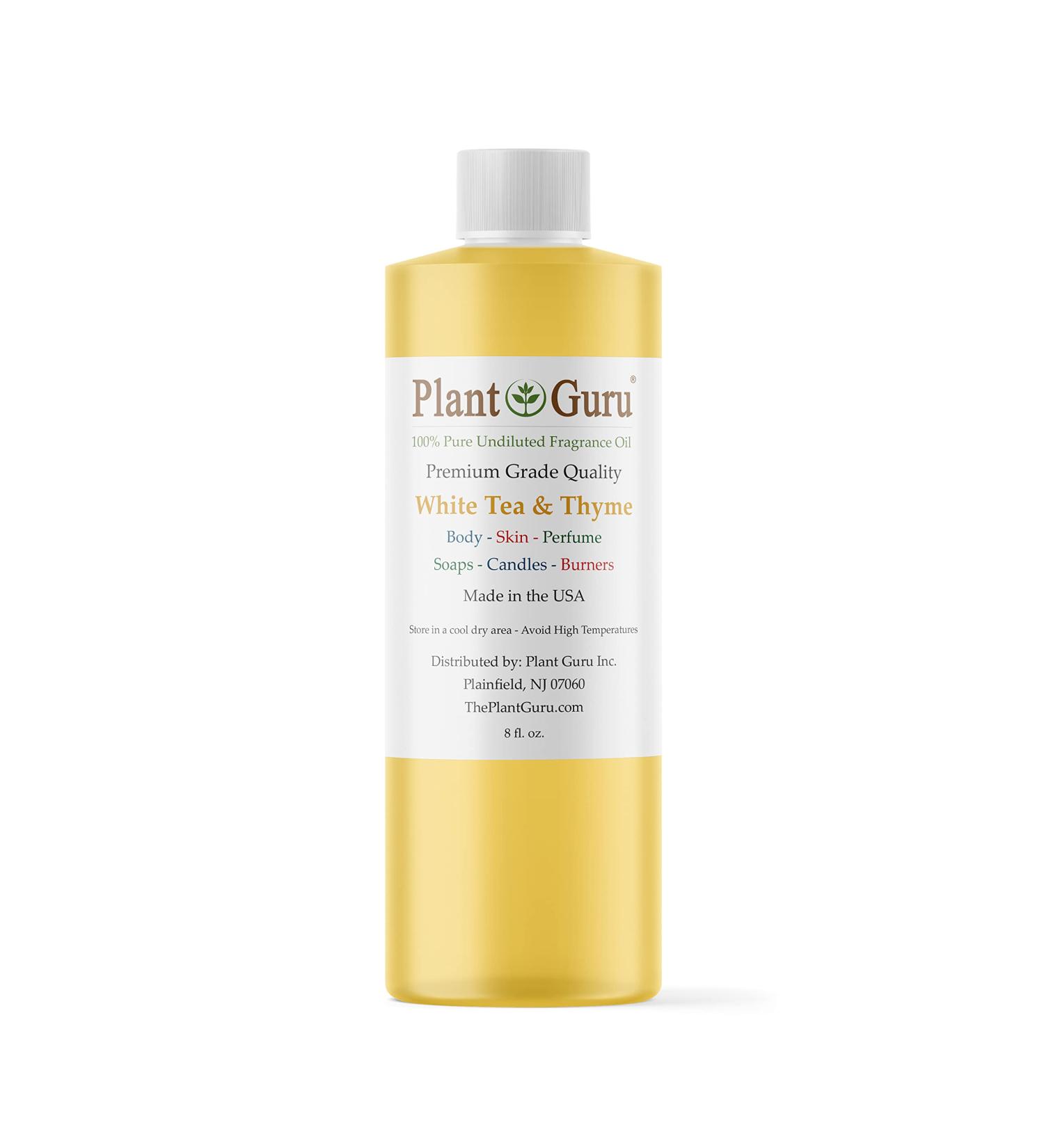 Premium White Tea & Thyme Fragrance Oil - 8 fl. oz | Ideal for DIY Soap Candles Bath Bombs & Aromatherapy - Buy Online on GoSupps.com