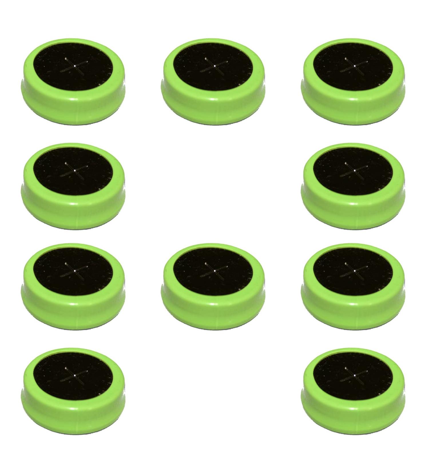 10pcs 1.2V 80mAh NiMH Flat Top Cell Coin Button Rechargeable Battery