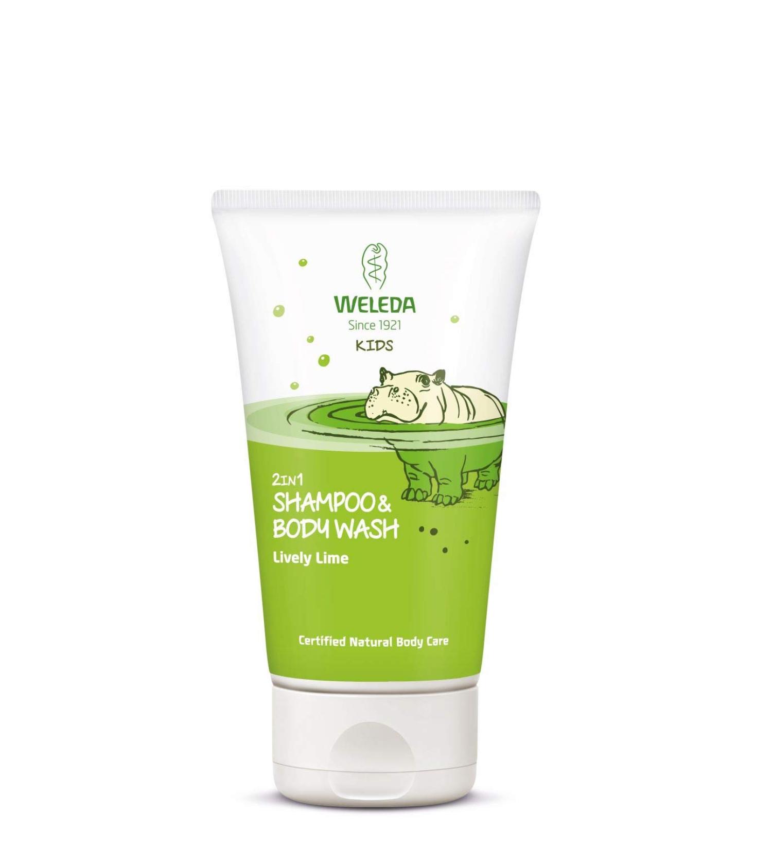 Weleda Lively Lime Kids 2 in 1 Shampoo & Body Wash 150ml - Pack of 1 - Buy Online on GoSupps.com