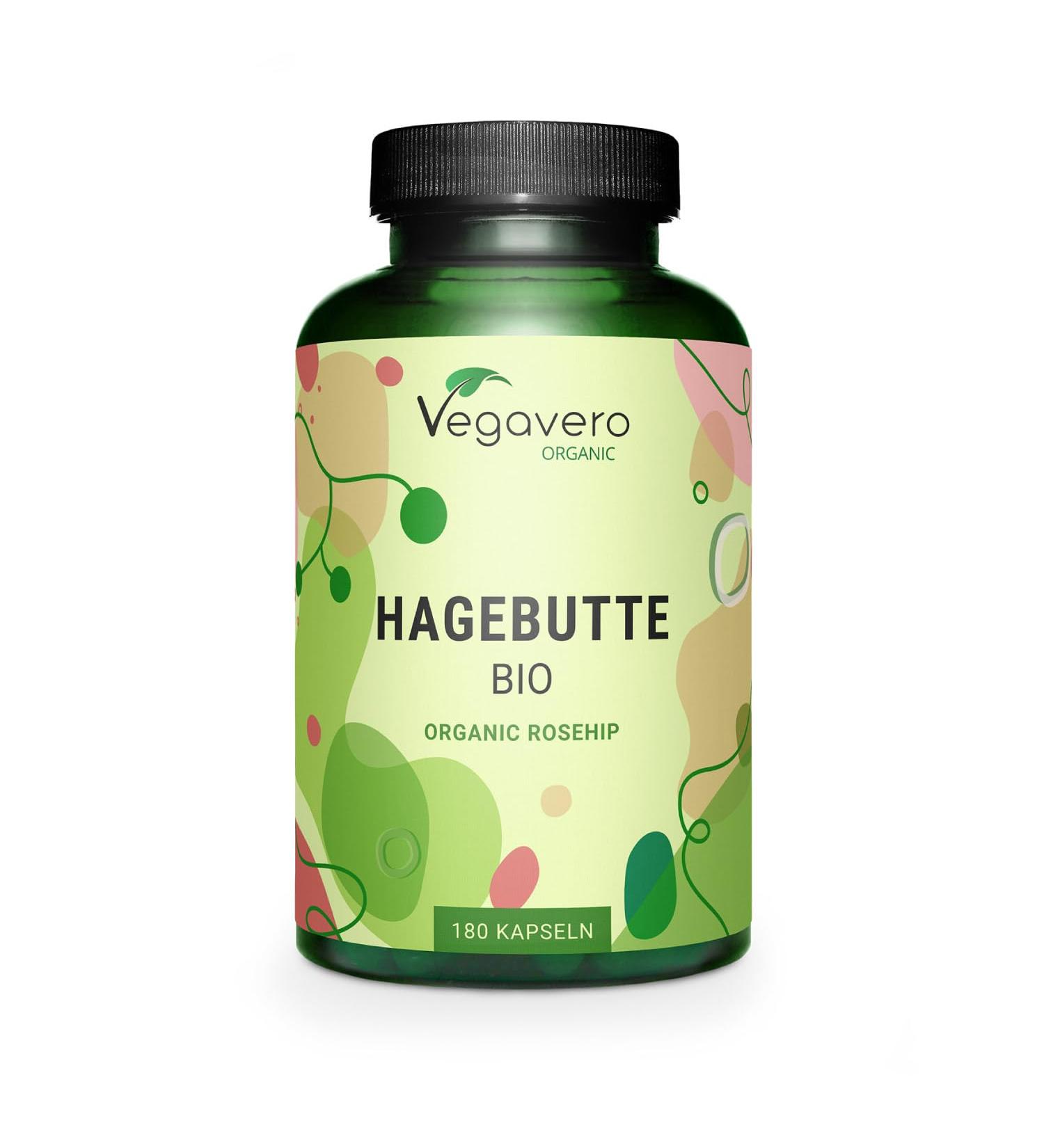 Organic Hip Capsules 1400mg | Vegan Rosehip Powder | EU Certified | Lab Tested | 180 Capsules - Vegavero  - Buy Online on GoSupps.com