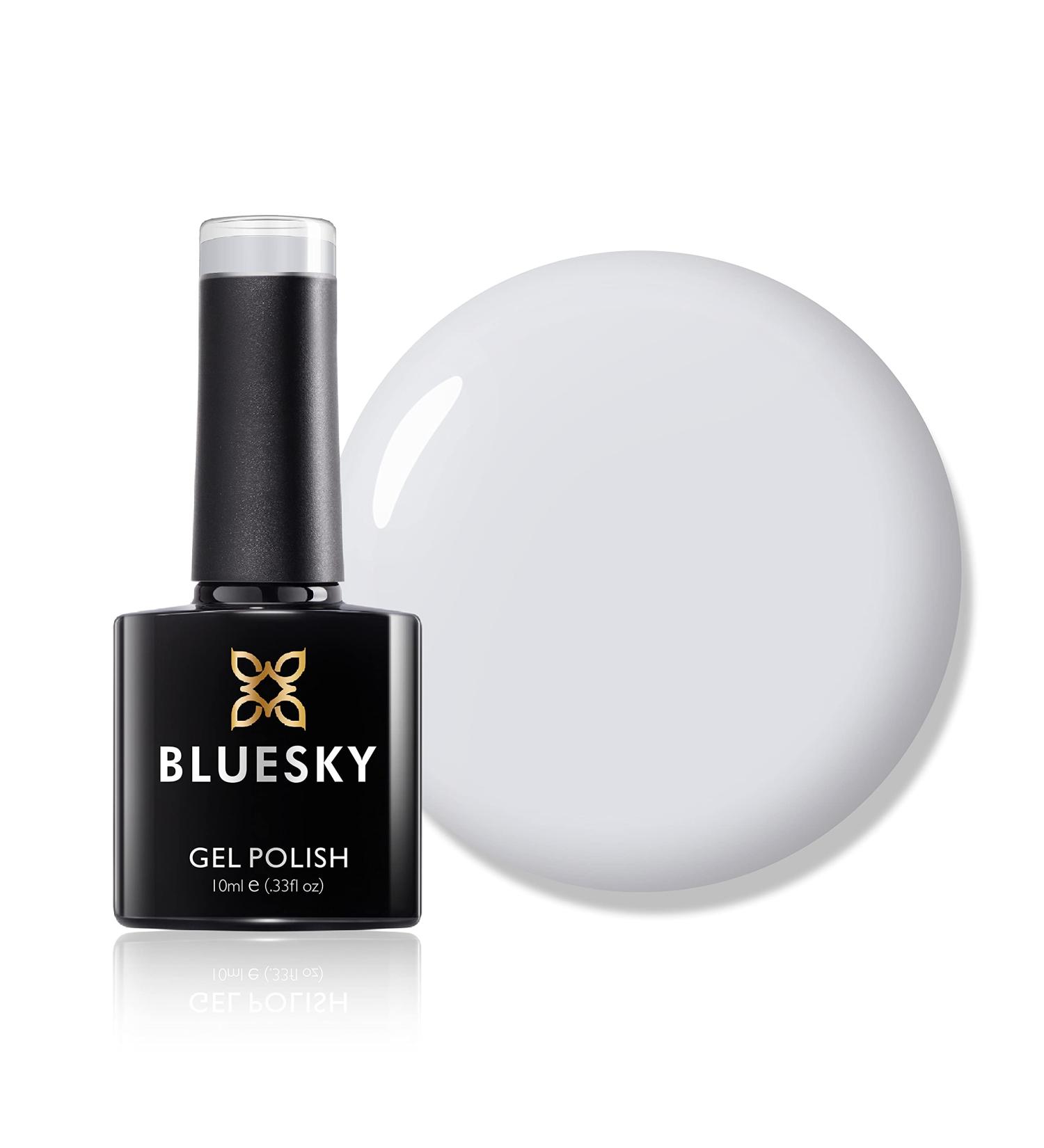 Bluesky Gel Nail Polish Blue Tint Cream A042 Pale Snow White Long Lasting Chip Resistant 10 ml (Requires Drying Under UV LED Lamp) Blue Tint Cream A042 10 ml (Pack of 1) - Buy Online on GoSupps.com