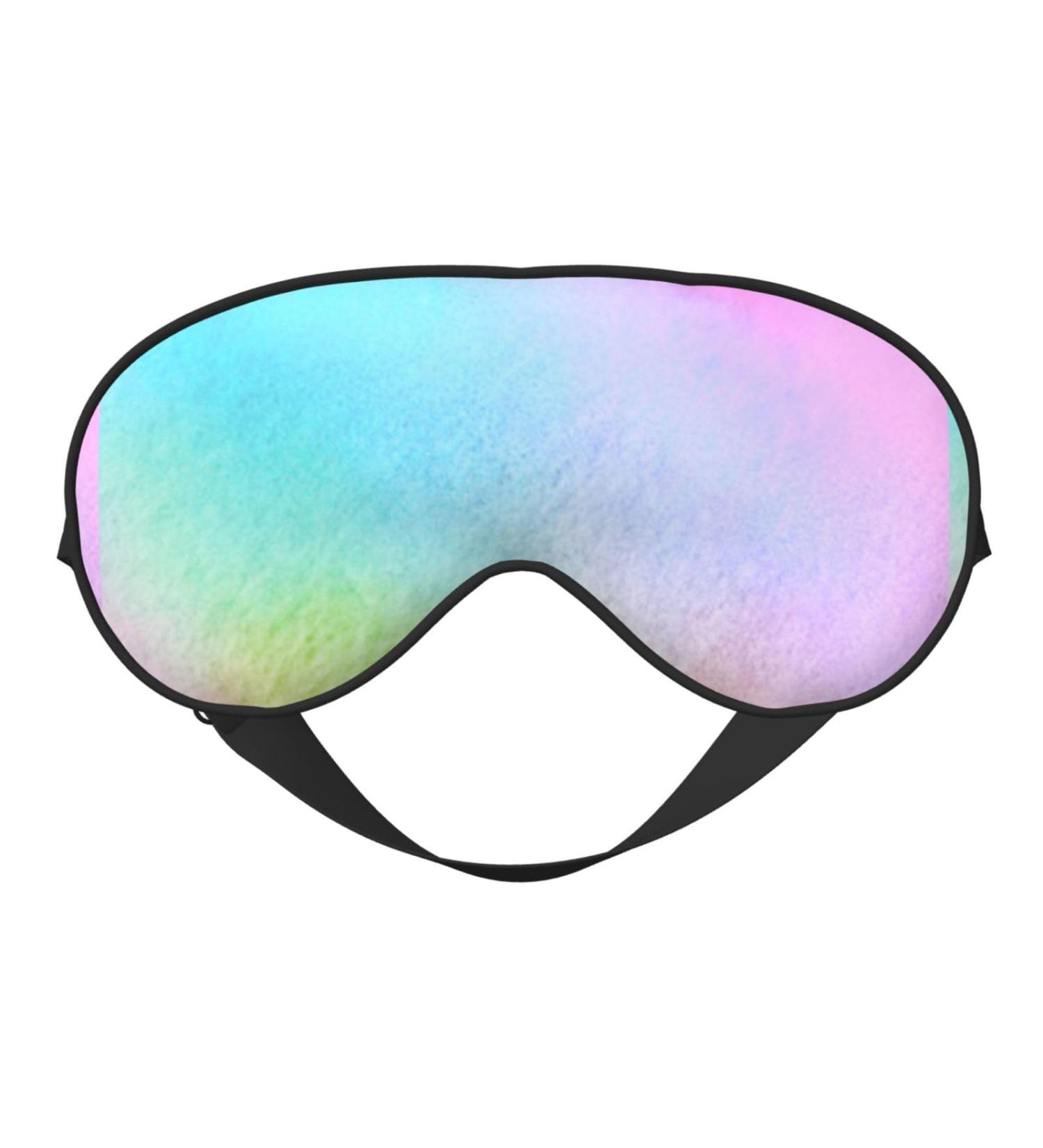 Colorful Wavy Abstract Sleep Mask | Double-Sided Soft Adjustable Eye Covers - Perfect for Shade & Reducing Eye Edema - Buy Online on GoSupps.com