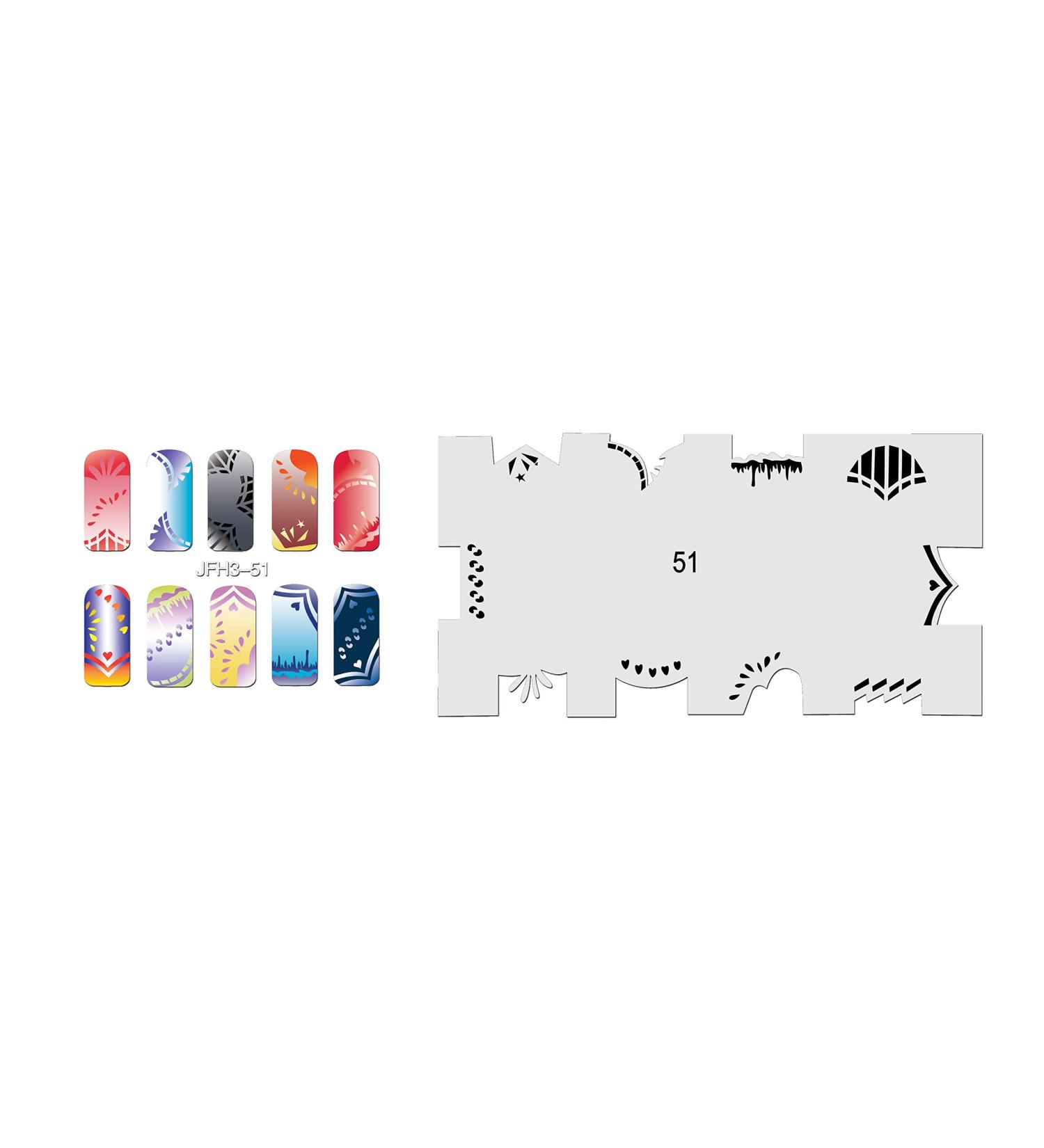 Fingernail stencil (airbrush nail art) Fengda JFH03-051