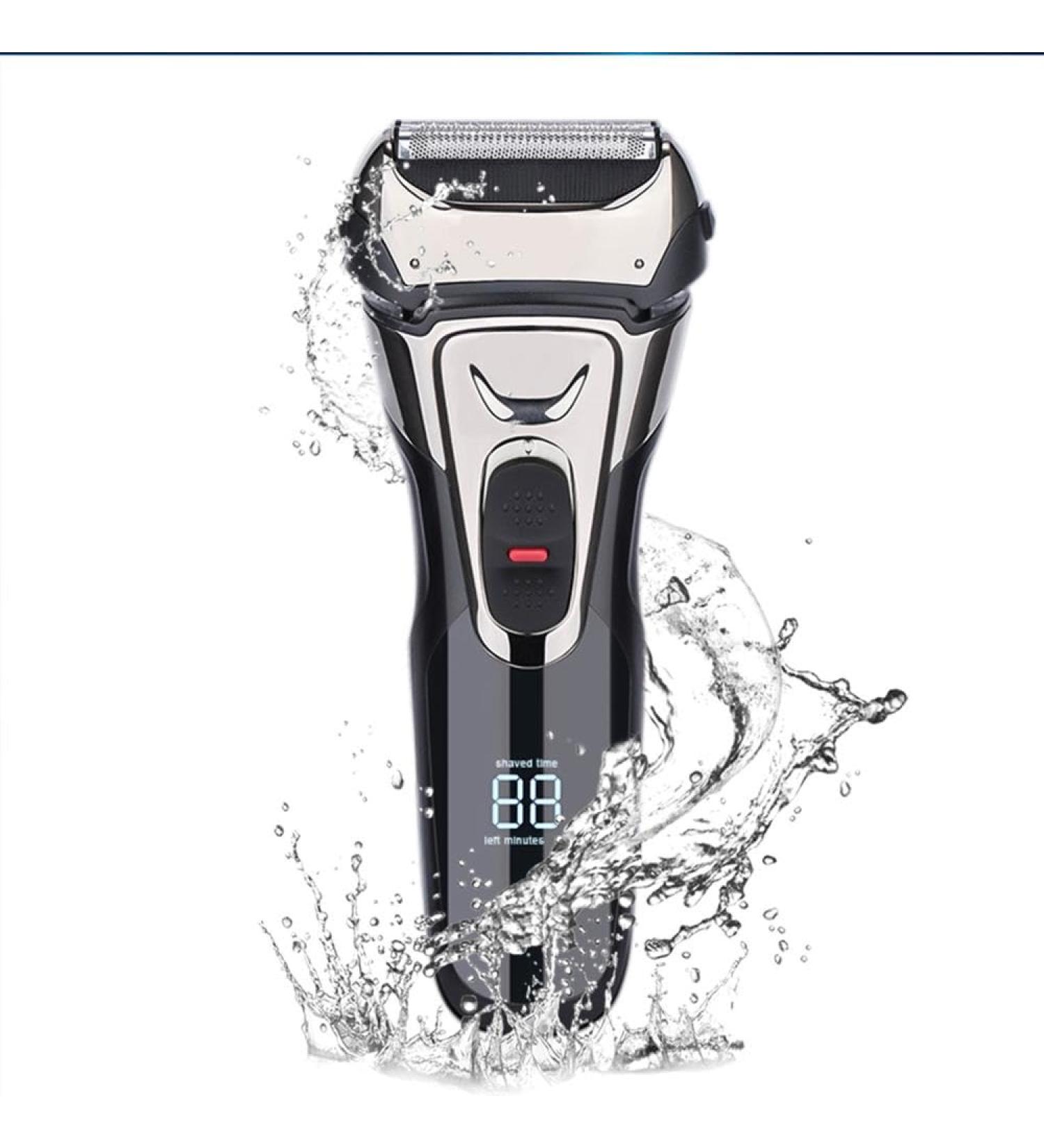 Buy Men's Electric Shaver & Beard Trimmer - Washable USB Rechargeable Razor for Optimal Grooming - Buy Online on GoSupps.com