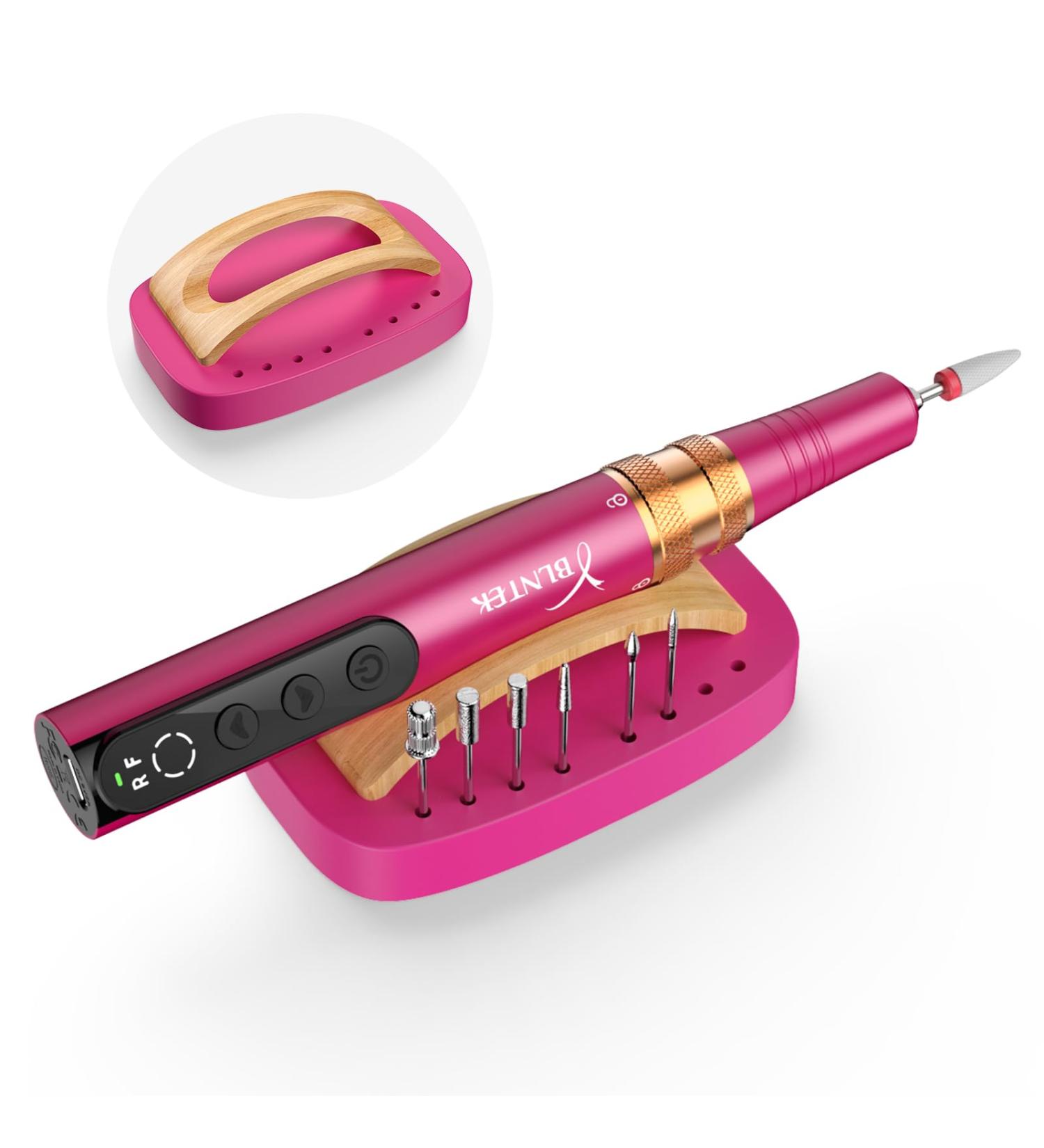 YBLNTEK Cordless Nail Drill Holder Stand Wooden Nail Drill Bits Holder Cuticle Remover Drill Bits Holder Electric Nail File Bits Stand Organizer for Manicure Pedicure Tools Nail Salon Home - Buy Online on GoSupps.com