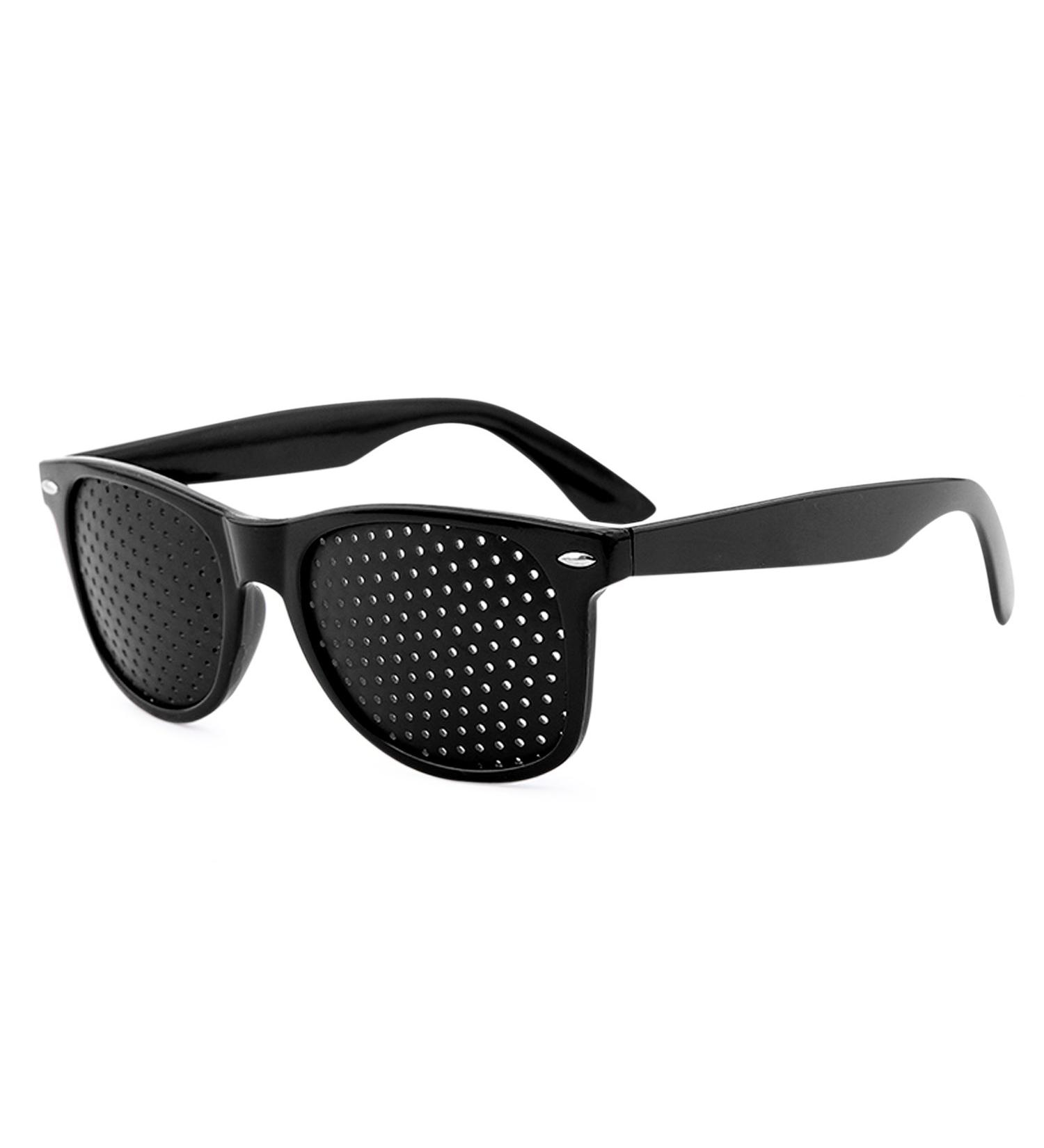 Buy Grenhaven Black Pinhole Glasses for Eye Training & Relaxation - Foldable Temples Perfect for Vision Improvement - Shop Internationally - Buy Online on GoSupps.com