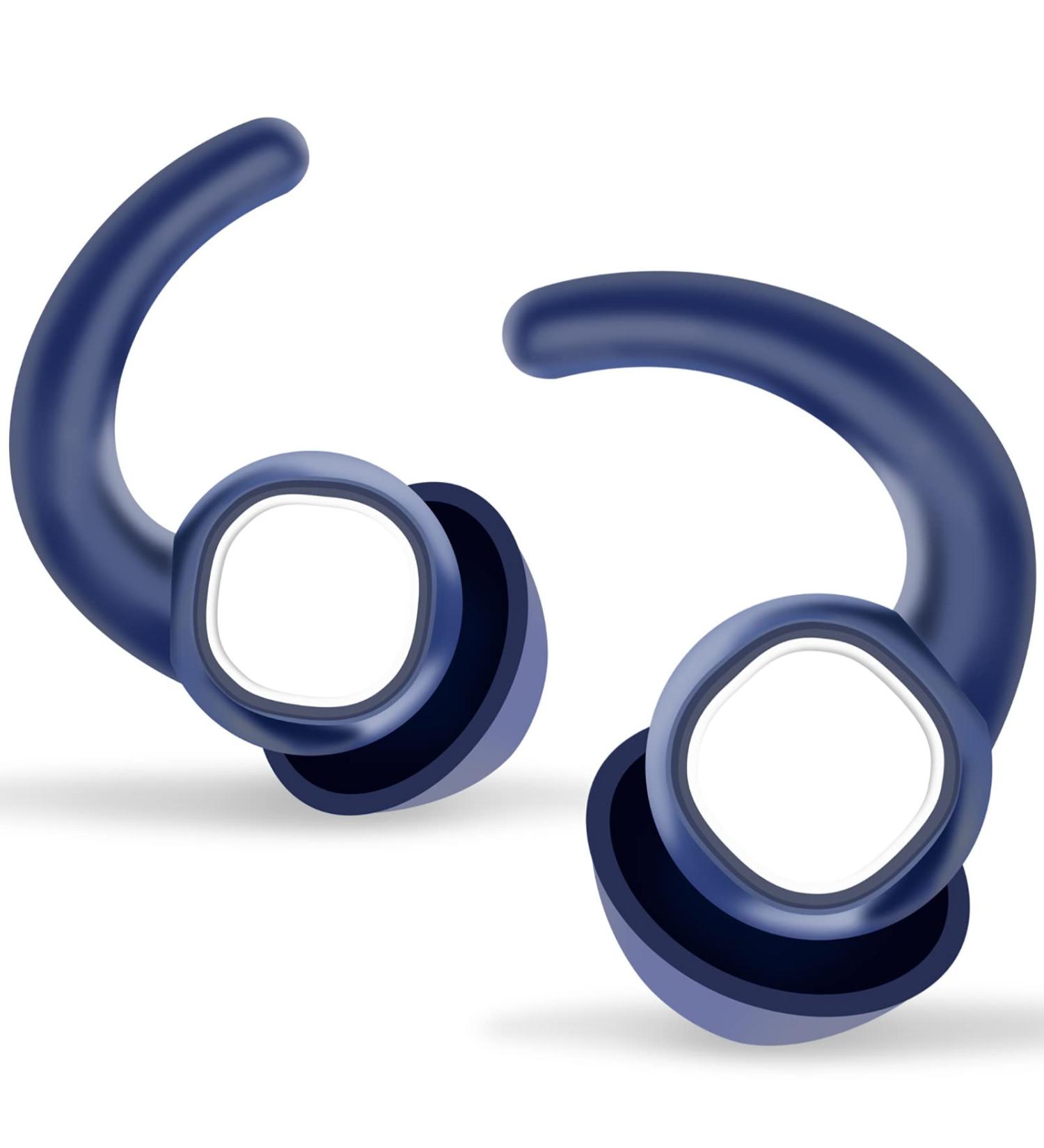 Soft Silicone Reusable Ear Plugs for Sleeping and Noise Reduction - Blue | Ideal for Work, Travel, Concerts, Motorcycle, and Snoring - Buy Online on GoSupps.com