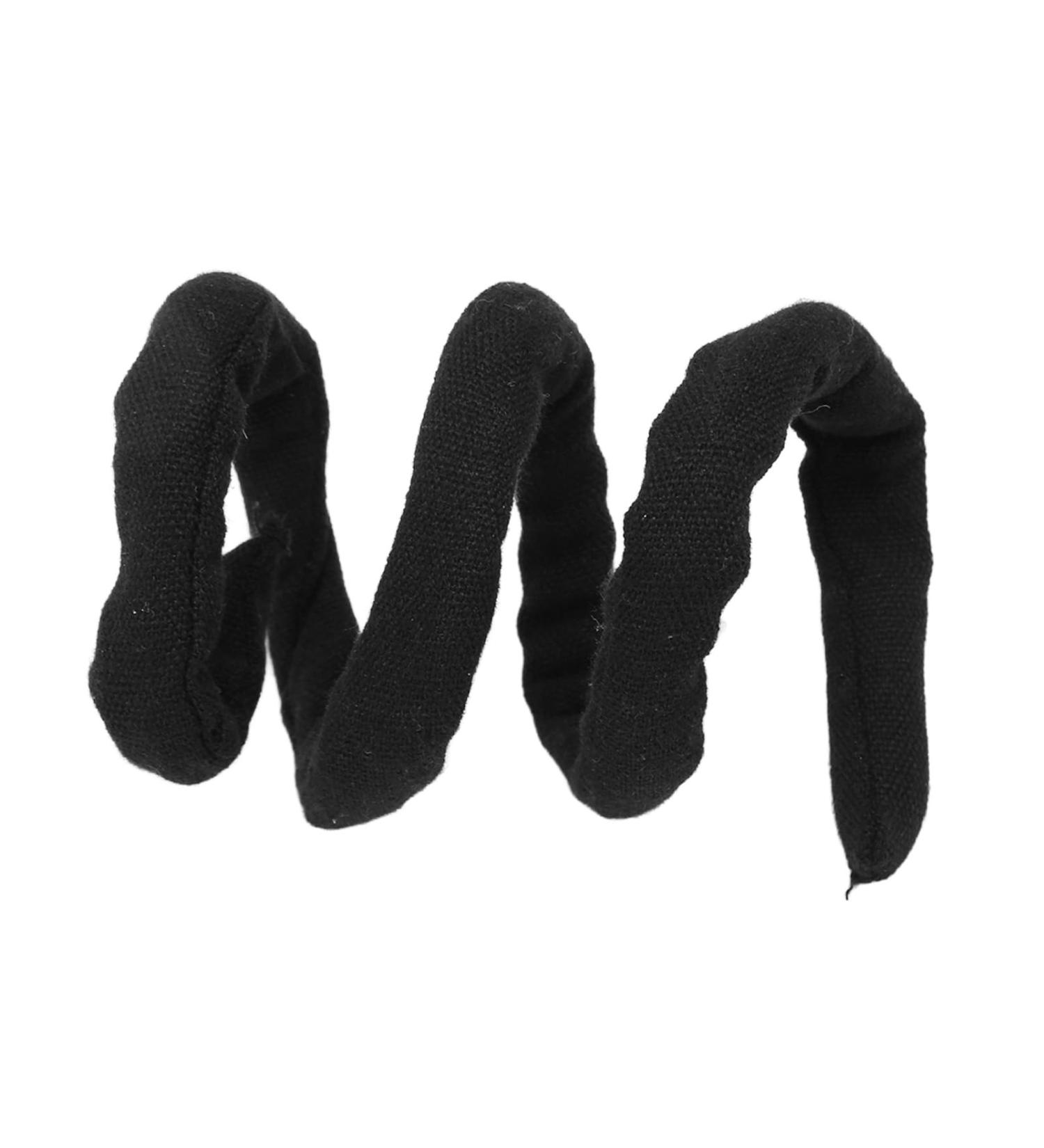 Spiral Lock Hair Ties Dreadlock Accessory Bendable Long Dreadlock Ponytail Holder for Women Men Thick Curly Hair Tie Iron Wire Ponytail Holder Pure Black - Buy Online on GoSupps.com