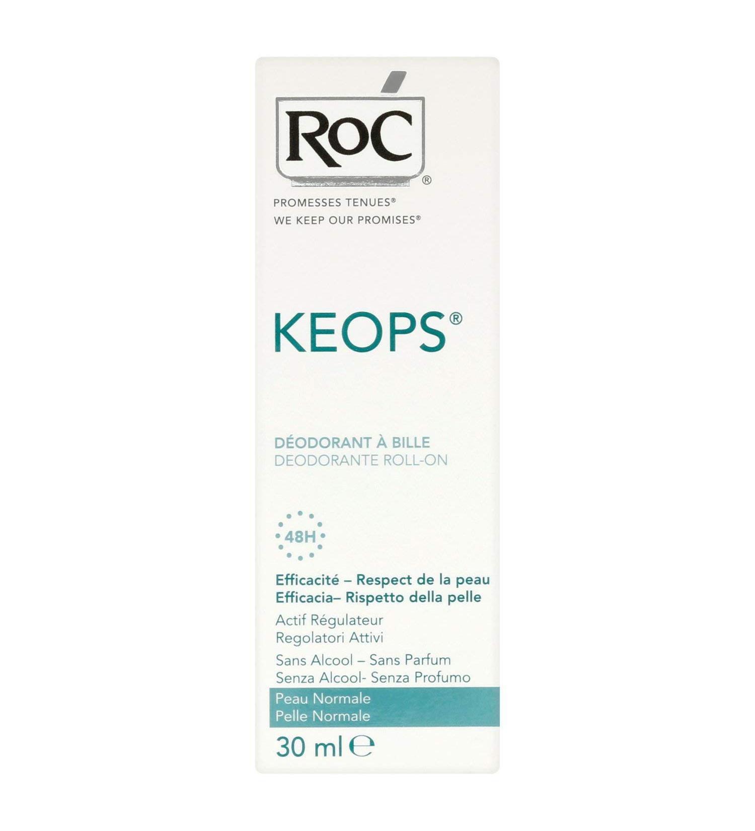 RoC Keops Roll D odorant 30ml - Long-Lasting Freshness for All Skin Types | Buy Internationally - Buy Online on GoSupps.com