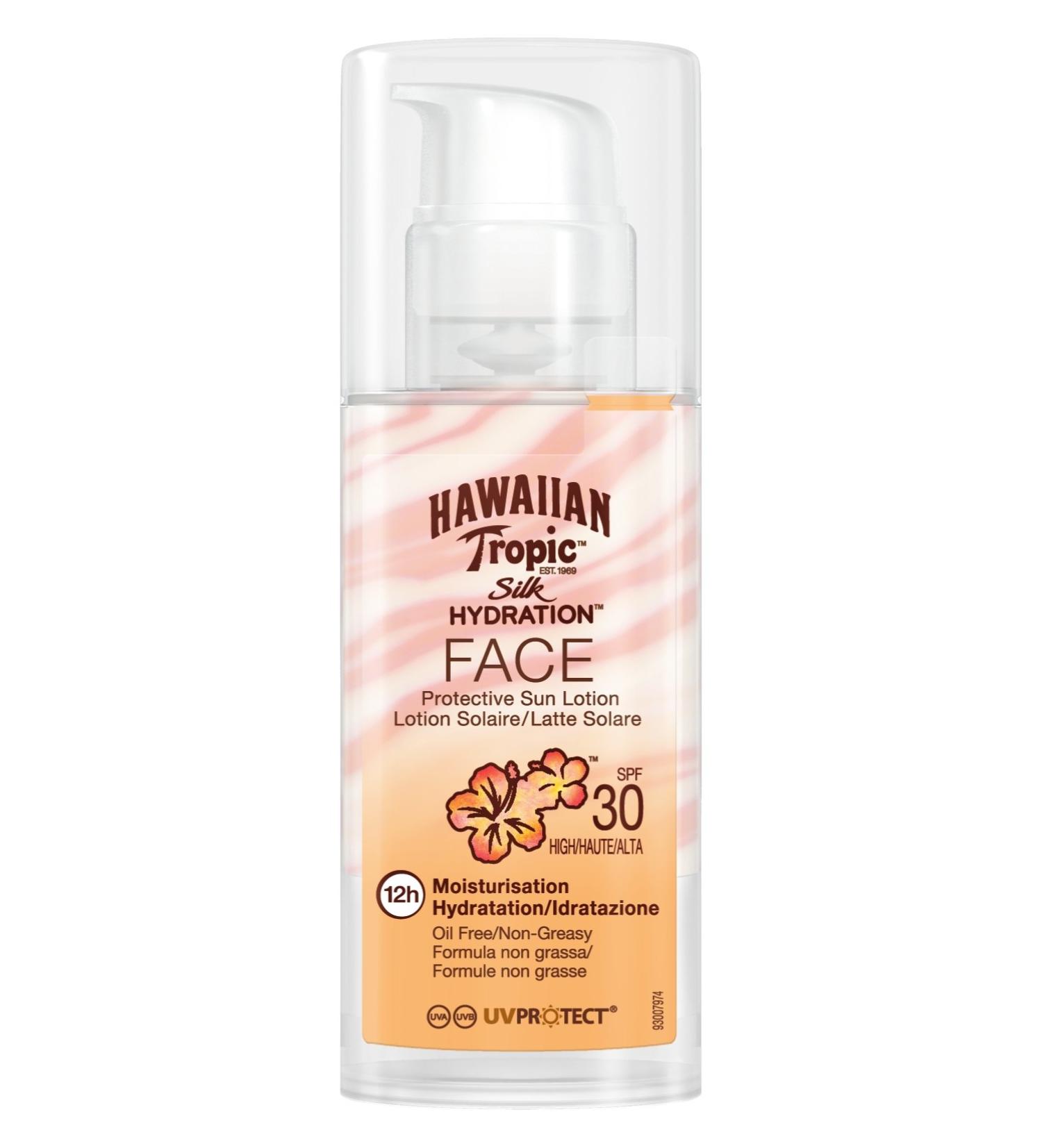 Hawaiian Tropic Silk Hydration Faces Lotion SPF 30 - Moisturizing Sunscreen for Glowing Skin 1.7 oz - Buy Online Ships Worldwide - Buy Online on GoSupps.com