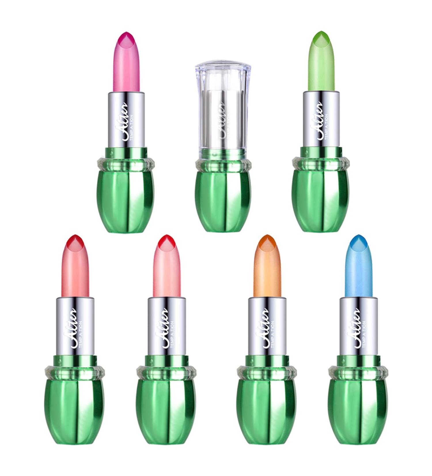6 Colors Aloe Vera Gel Lipstick - Waterproof Moisturizing Temperature Color Changing | Buy Now for Global Shipping - Buy Online on GoSupps.com