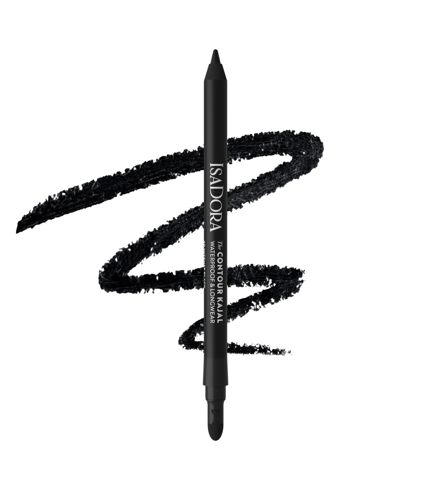  Isadora IsaDora Perfect Contour Kohl Strong Hold No Smudges Black Kohl Pencil Ideal for Smoky Eyes Highly Pigmented and Hypoallergenic Easy to Apply Intense Black Eyeshadow Pencil - Buy Online on GoSupps.com