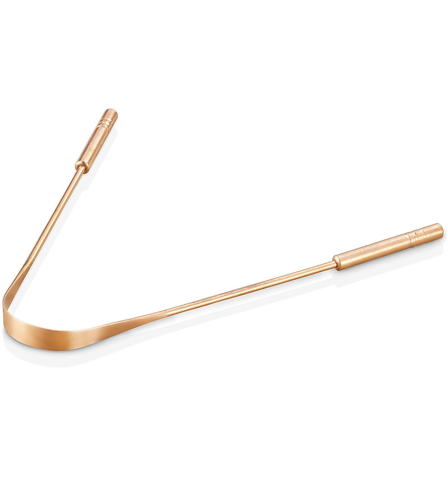 Wonder Care Copper Tongue Scraper for Oral Hygiene | Effective Bad Breath Cleaner - Buy Online on GoSupps.com
