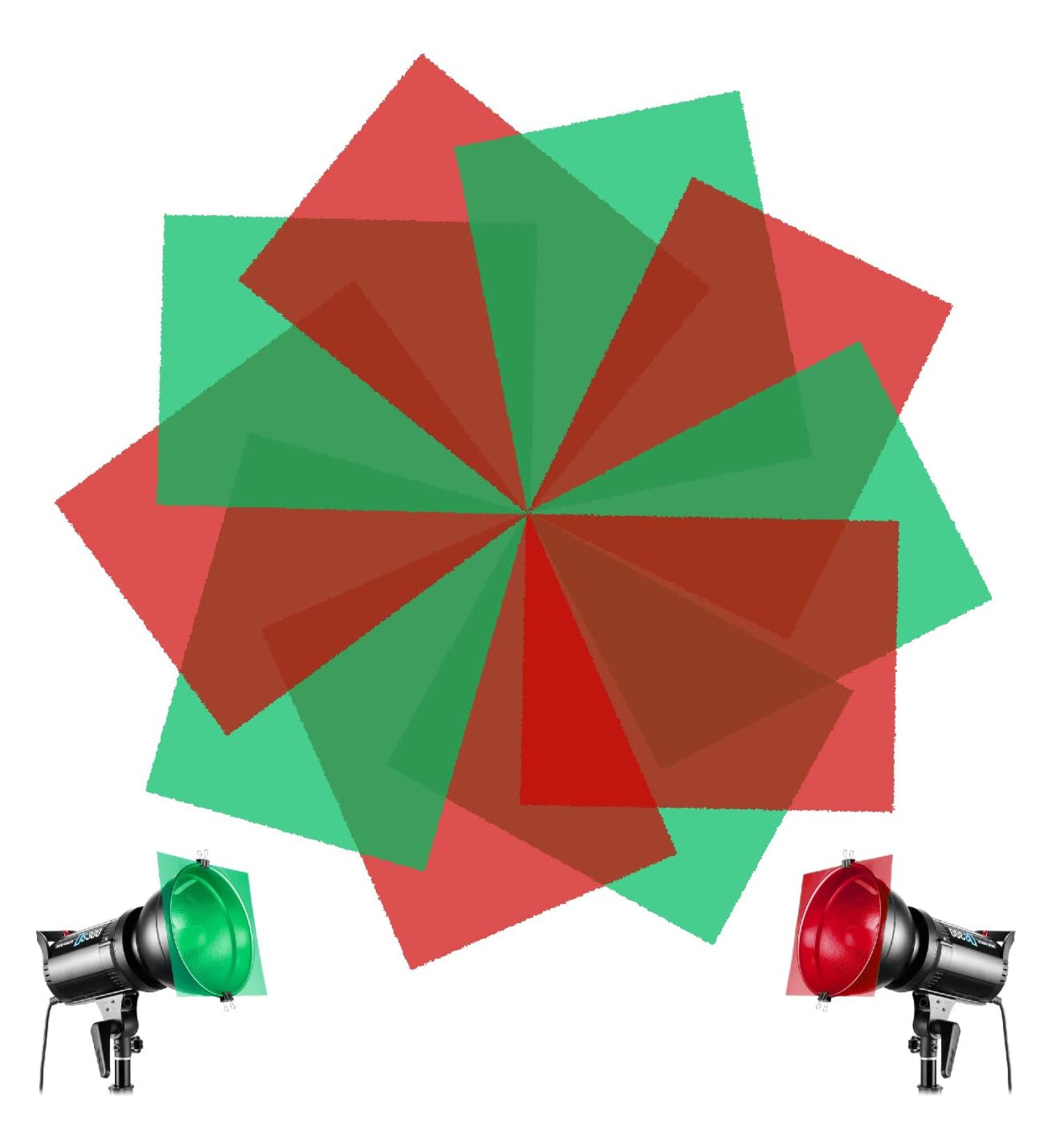 SAKOLLA 10Pcs Christmas Gel Filter - Red/Green Transparent Film 8.5 x 11 Inches Colored Overlays for Outdoor Lighting - Christmas Landscape Decoration - Buy Online on GoSupps.com