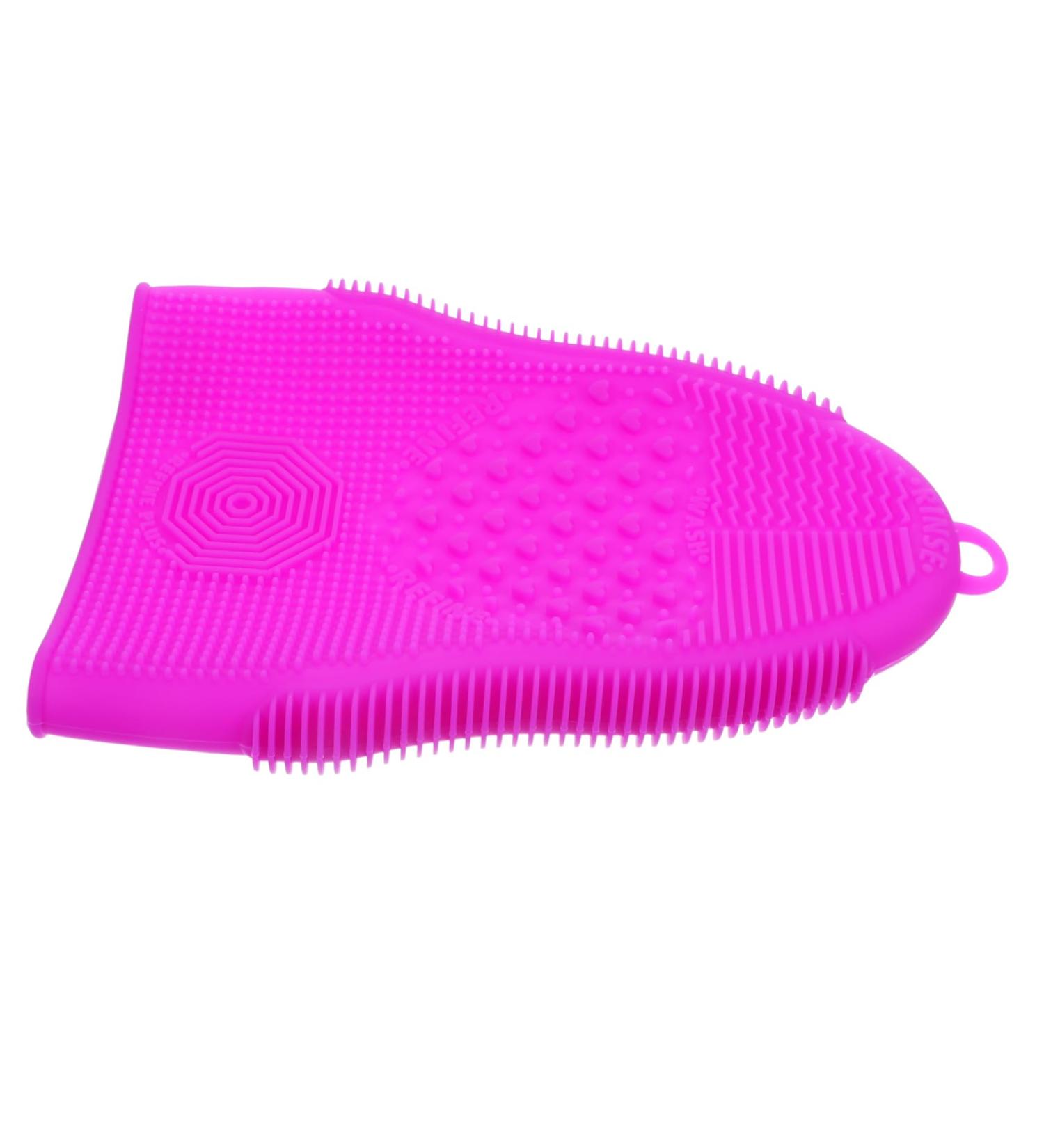 Buy MAGICLULU Makeup Brush Cleaning Pad - Silicone Facial Scrubber & Cleansing Mat - Soft Purple Makeup Cleaner for Oil & Dirt Removal - Buy Online on GoSupps.com
