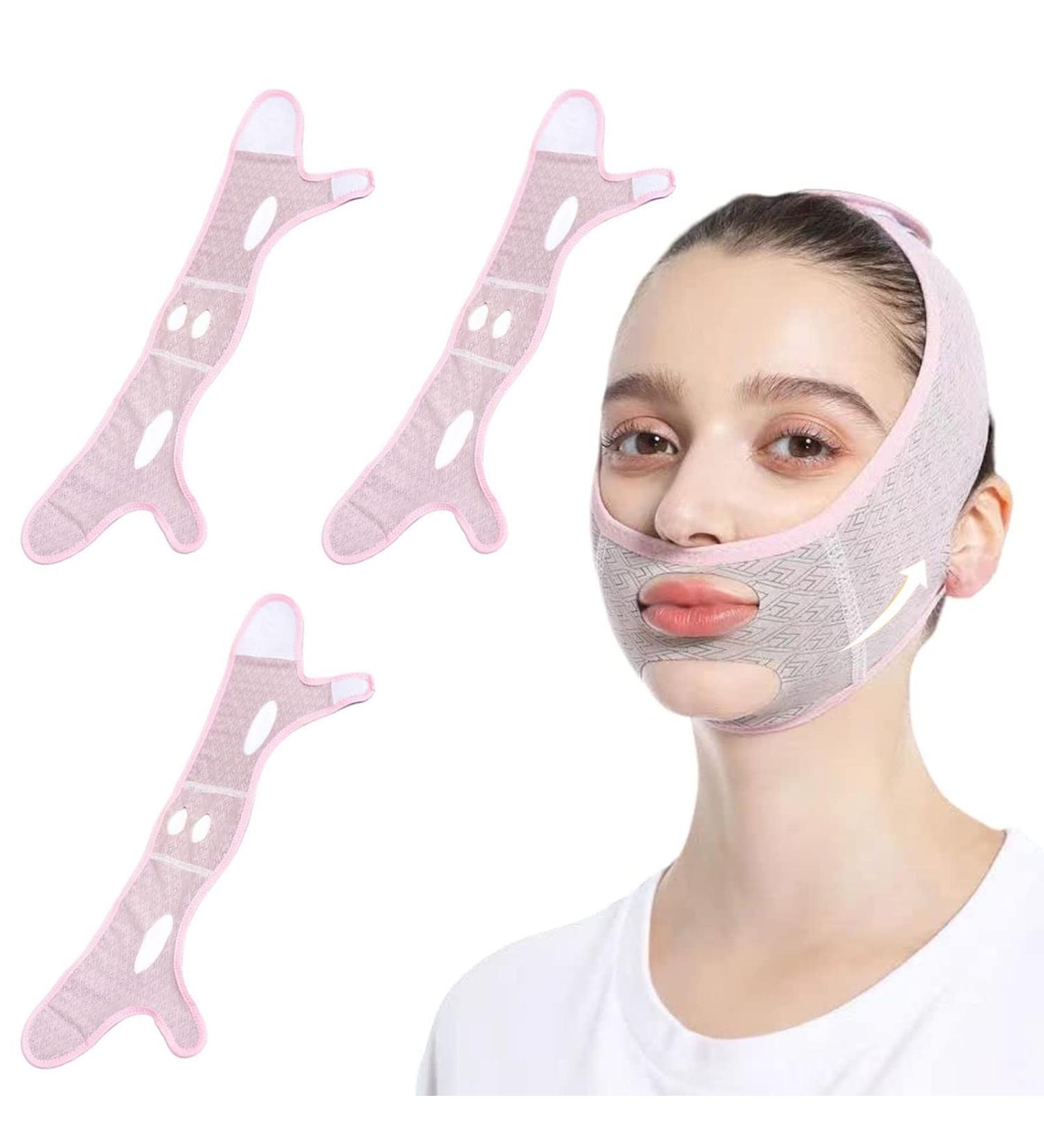 3Pcs 2023 New V-Shaped Beauty Face Sculpting Sleep Mask for Women - Slimming Face and Chin Line - Buy Online on GoSupps.com