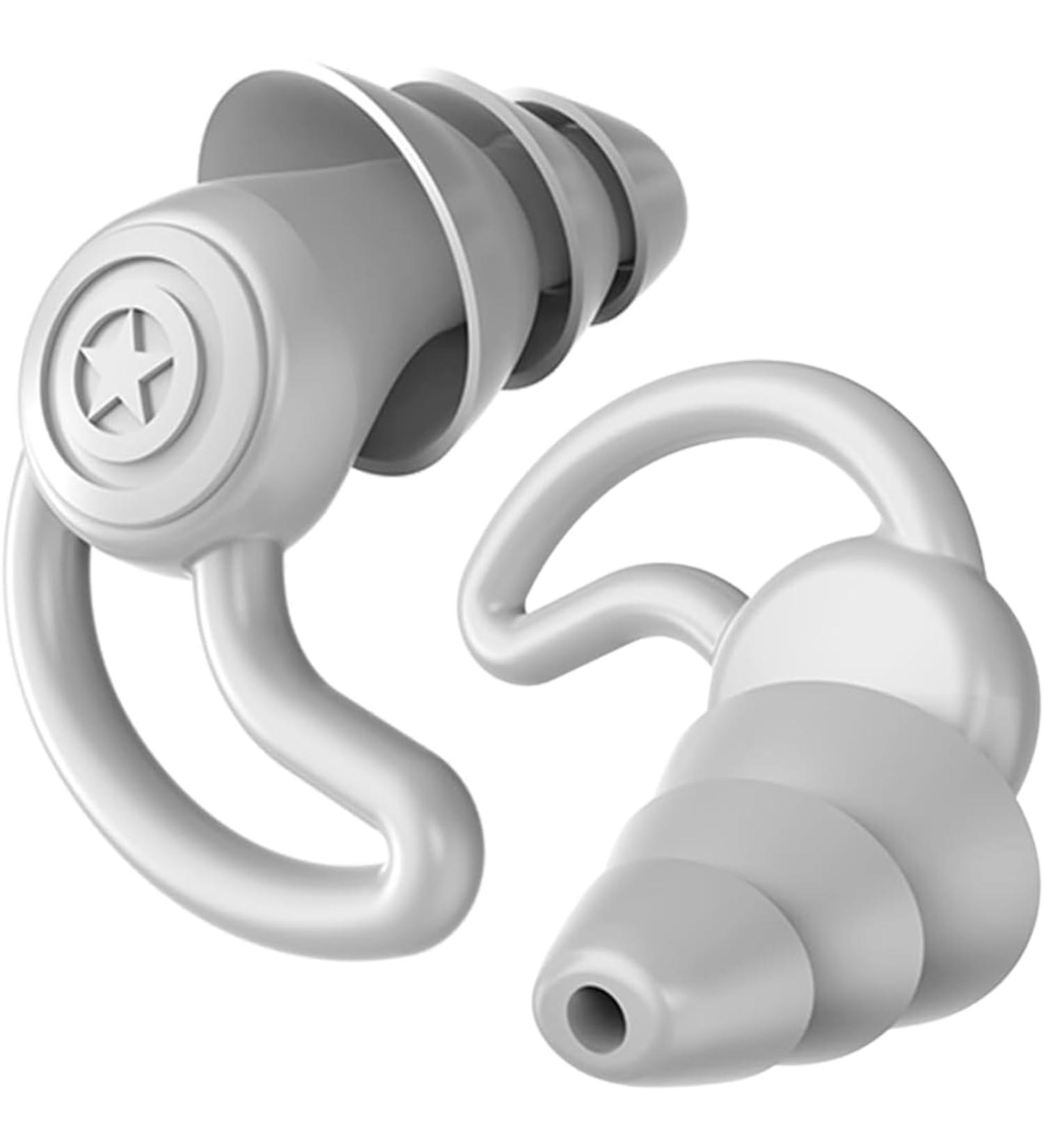 Noise Cancelling Earplugs for Sleeping & Protection | Super Soft | Ideal for Swimming Concerts & Noisy Environments - Grey - Buy Online on GoSupps.com