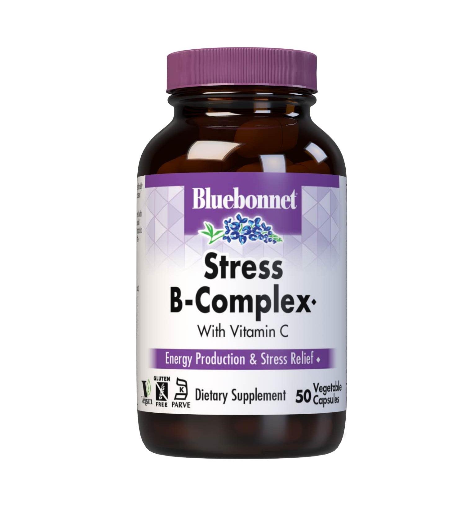 Bluebonnet Nutrition Stress B-Complex 50 Veg Capsules | Boost Energy & Reduce Stress - Buy Online on GoSupps.com