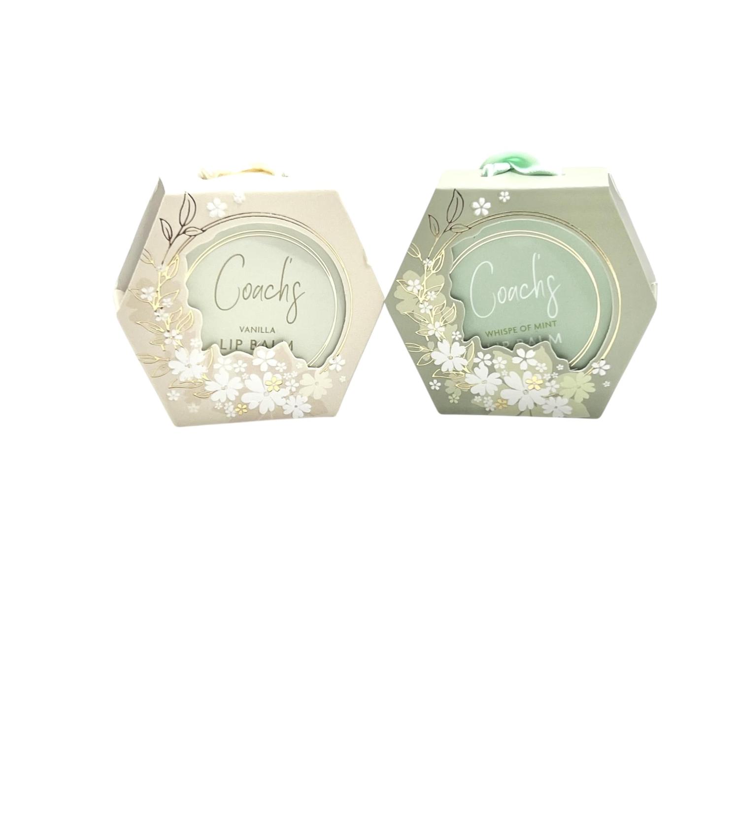 Coach's Natural Moisturizing Nourishing Vegan Mint and Vanilla Lip Balm. - Buy Online on GoSupps.com