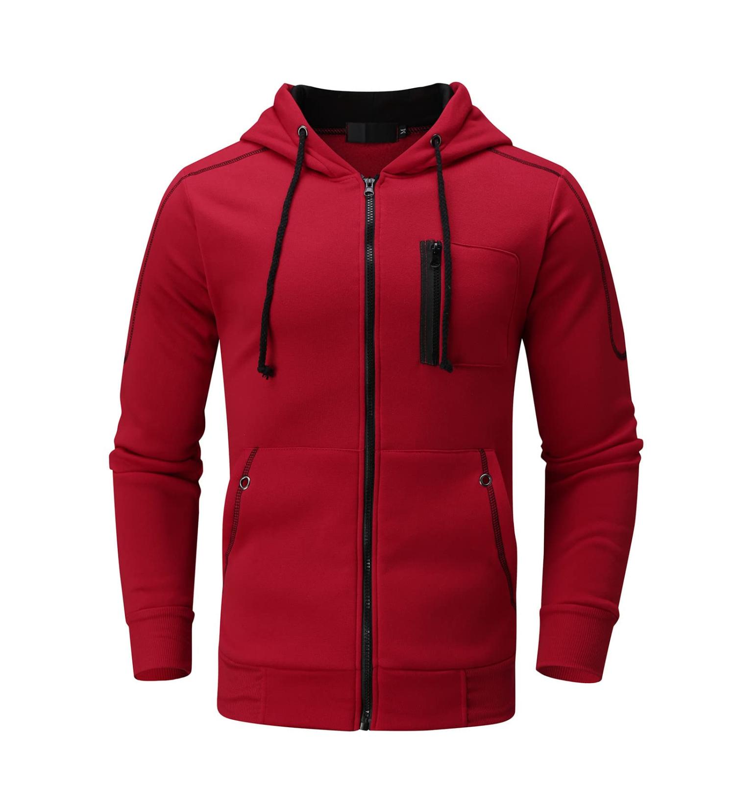 Hanxiulin Men's Training Suits - Premium Cotton Sportswear for Autumn & Winter Jogging - Red 3XL - Buy Online on GoSupps.com