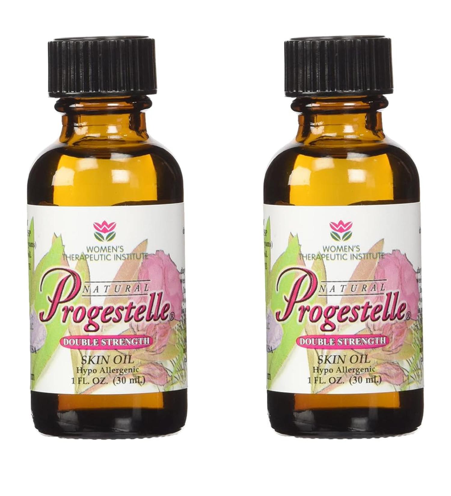 Progestelle 2 Botles Progesterone Body Oil - Simple Purer Than Cream - Buy Online on GoSupps.com