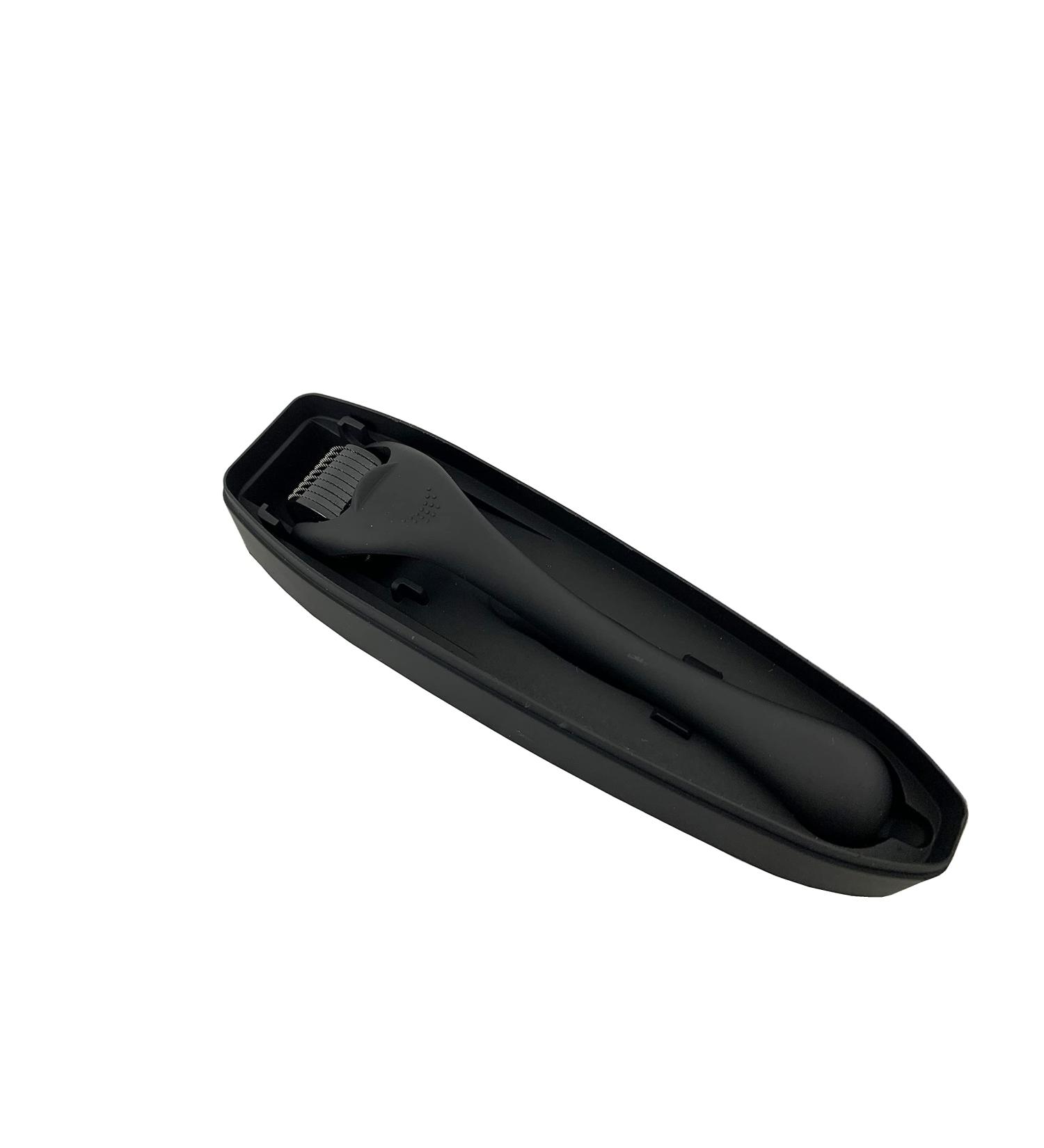 Lubrisolve Derma Roller Skin Roller System for Skin and Beard 0.5mm Needles Matt Black - Buy Online on GoSupps.com