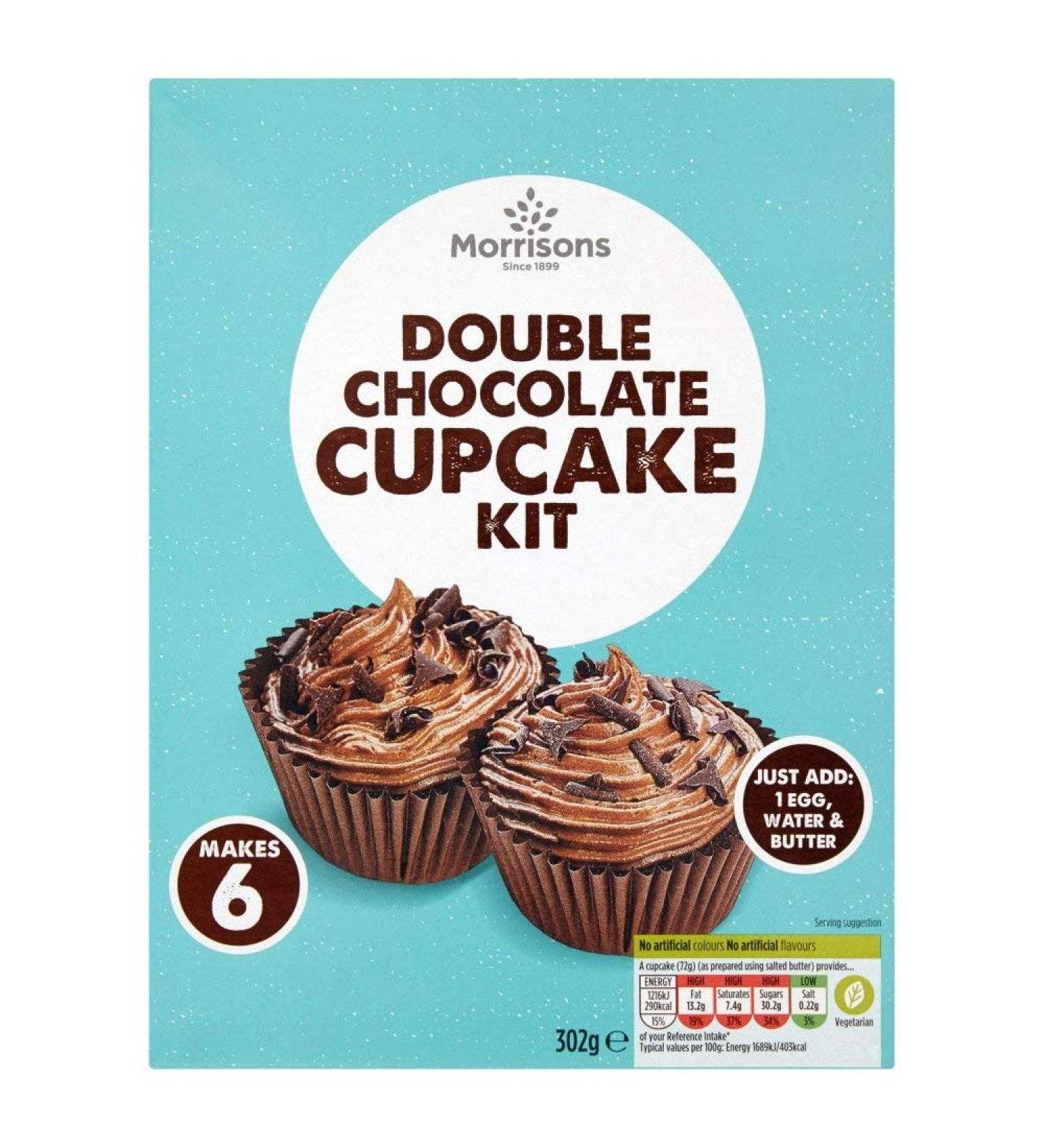 Morrisons Double Chocolate Cupcake Kit 302g - Buy Online on GoSupps.com