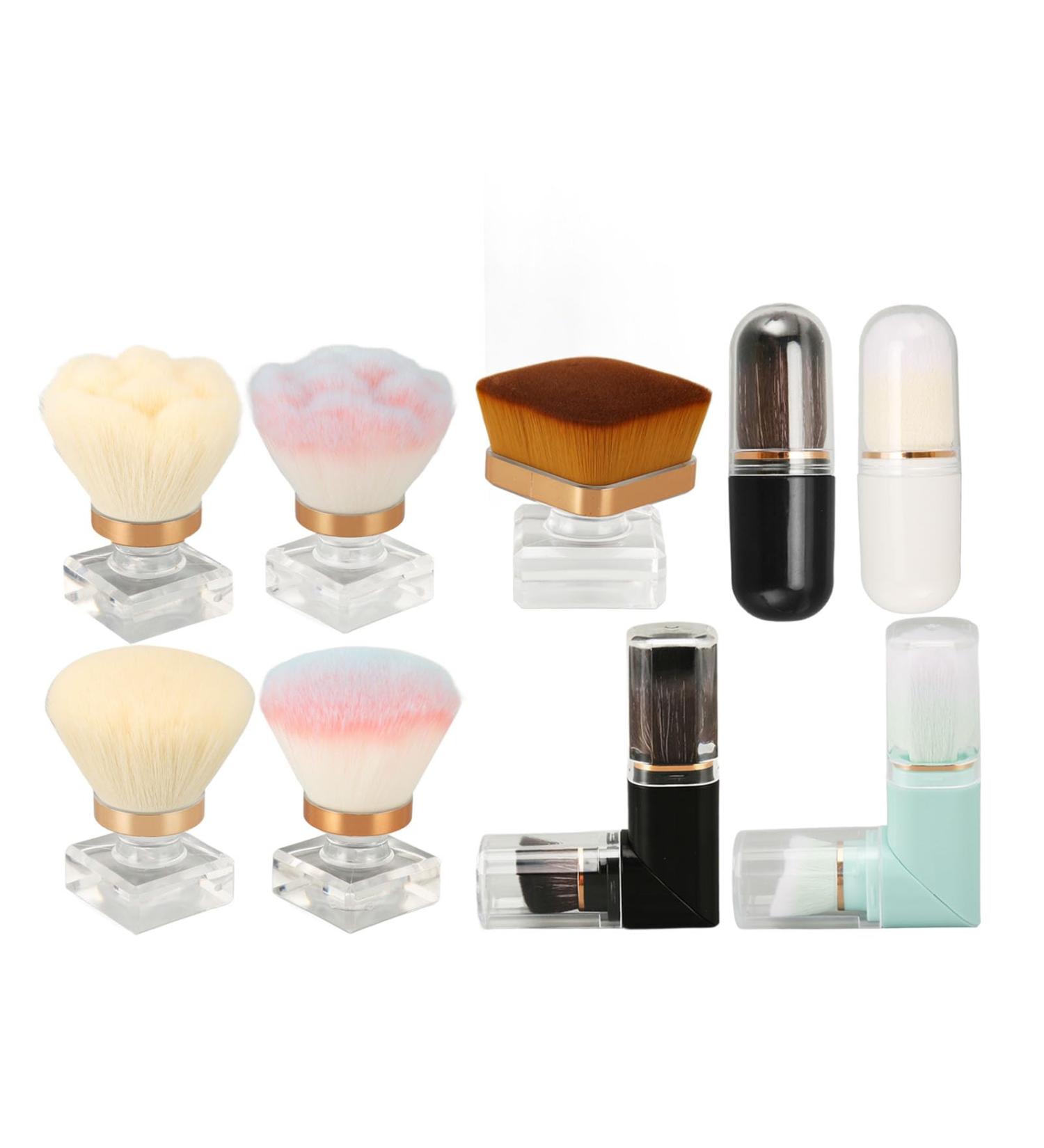Foundation Makeup Brush 9 Pieces Loose Powder Brush Soft Hair for Blushing - Buy Online on GoSupps.com